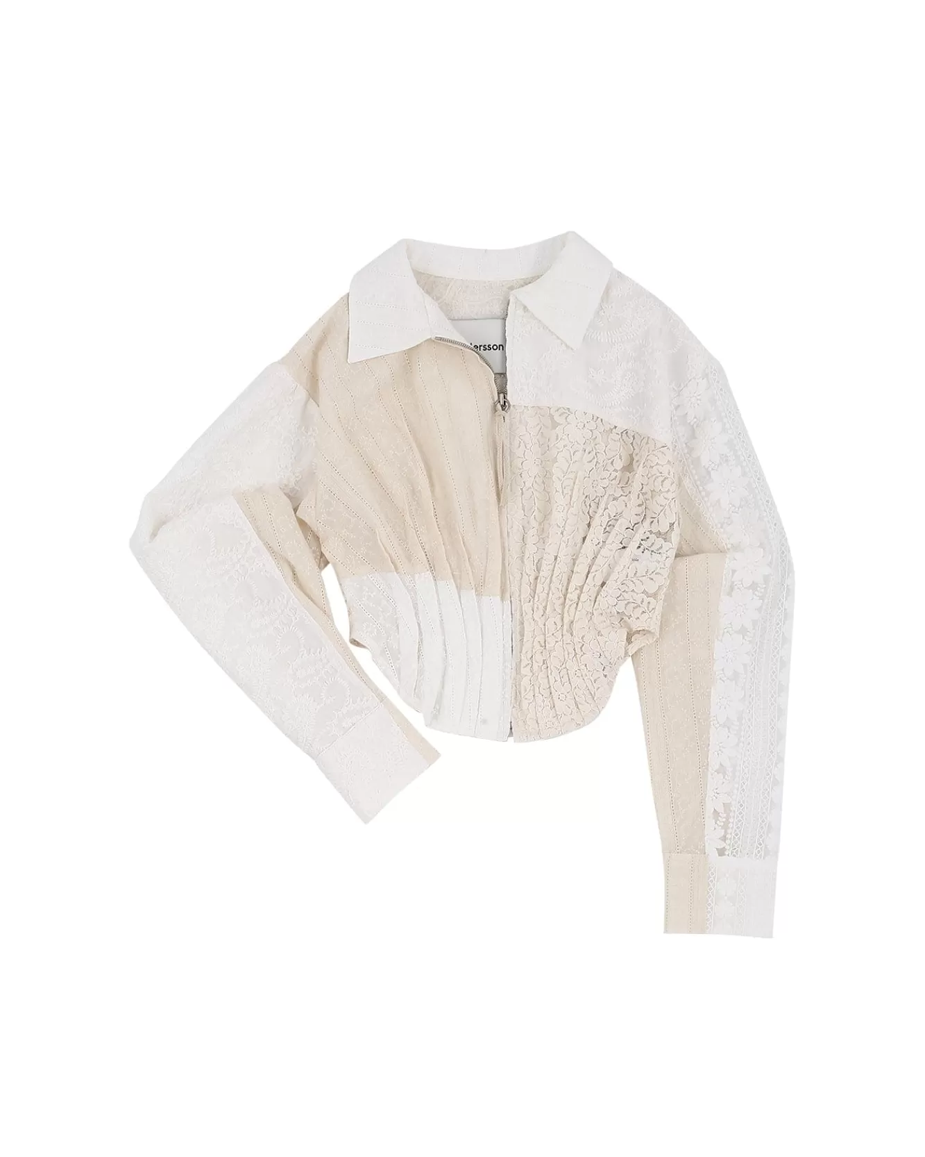 Women Andersson Bell Alba Patchwork Lace Shirts Atb933W(Off White)