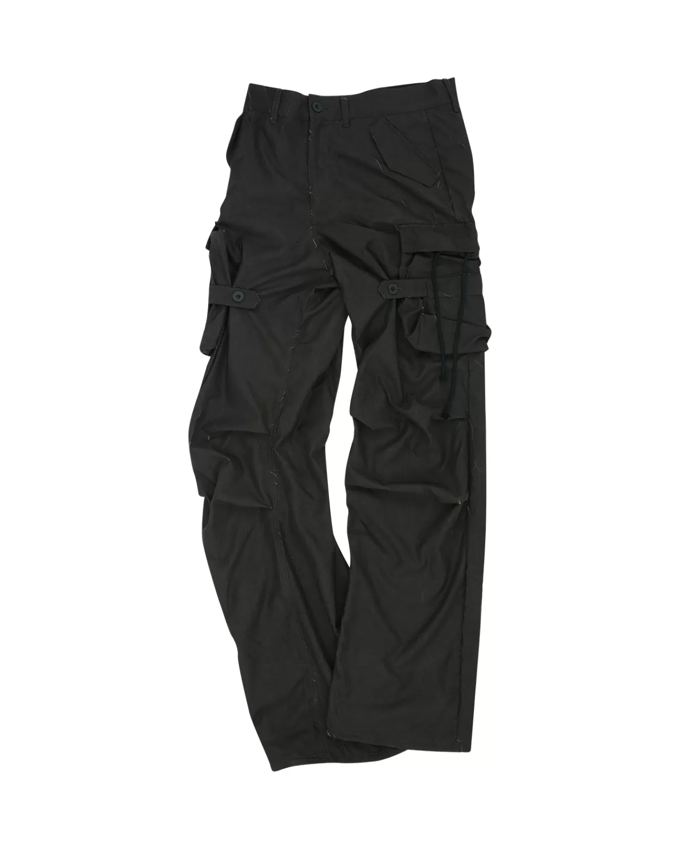 Men Andersson Bell Bisent Wrinkle Crack Cargo Pants Apa589M(Black/Khaki)