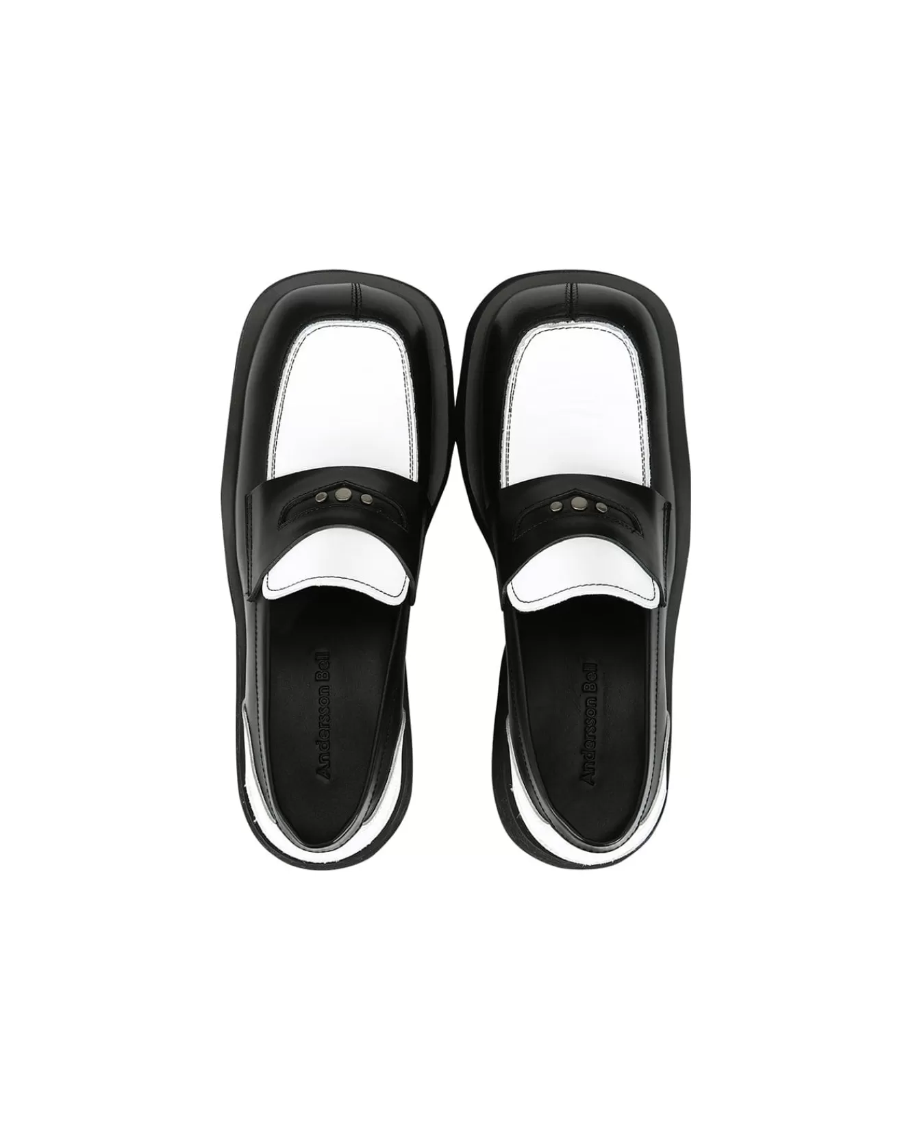 Men Andersson Bell Broeils 23 Penny Loafer Aaa328M(Black/White)