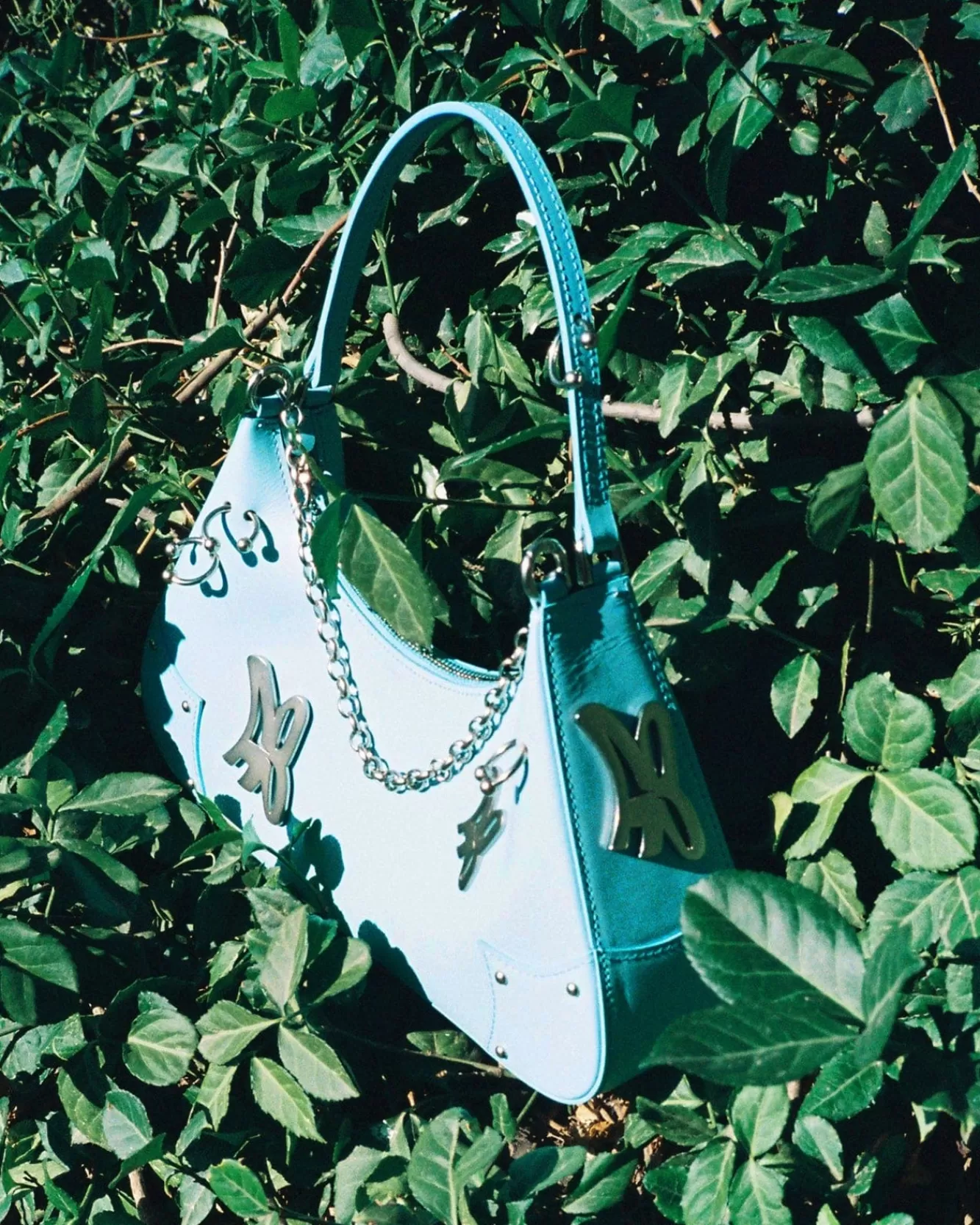 Women Andersson Bell Butterfly Ab Logo Chain Bag Aaa330W(S/Blue)