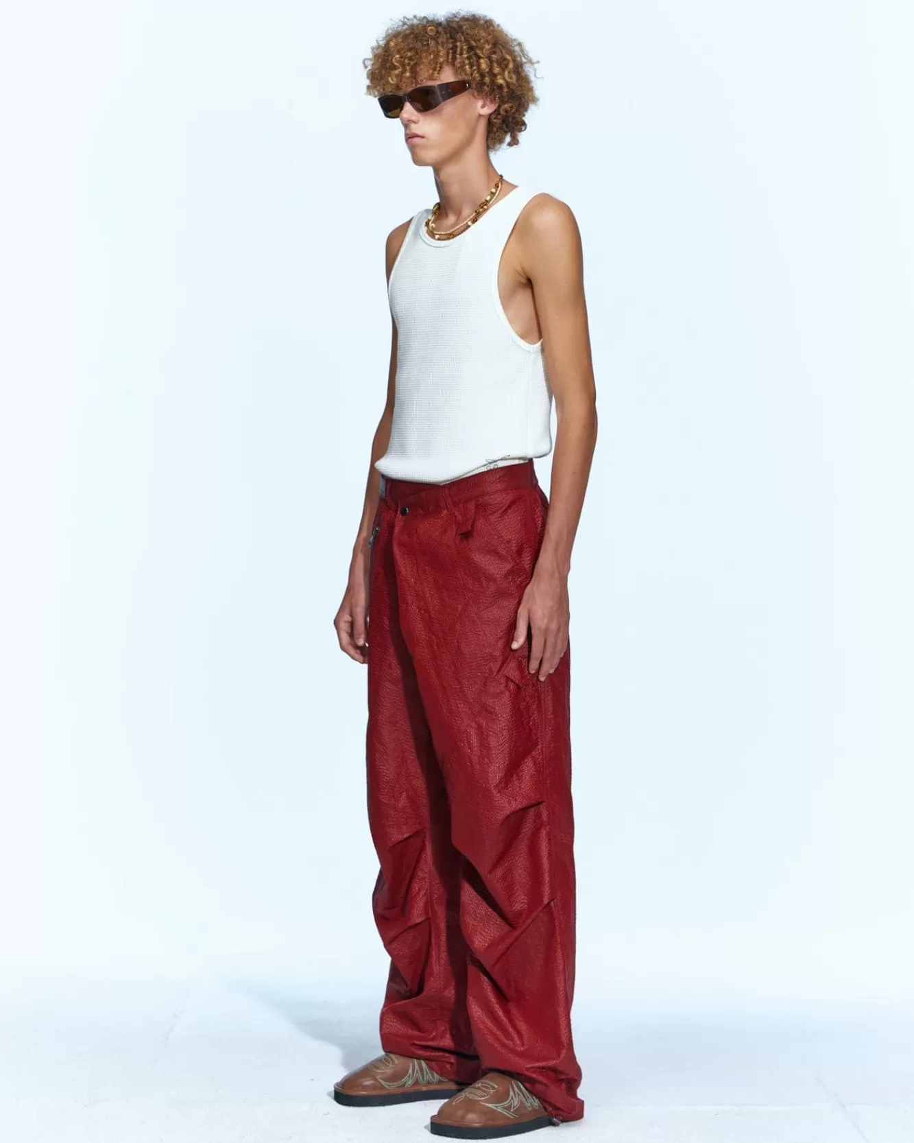 Men Andersson Bell Convex Multi Military Pants Apa638M(Red)