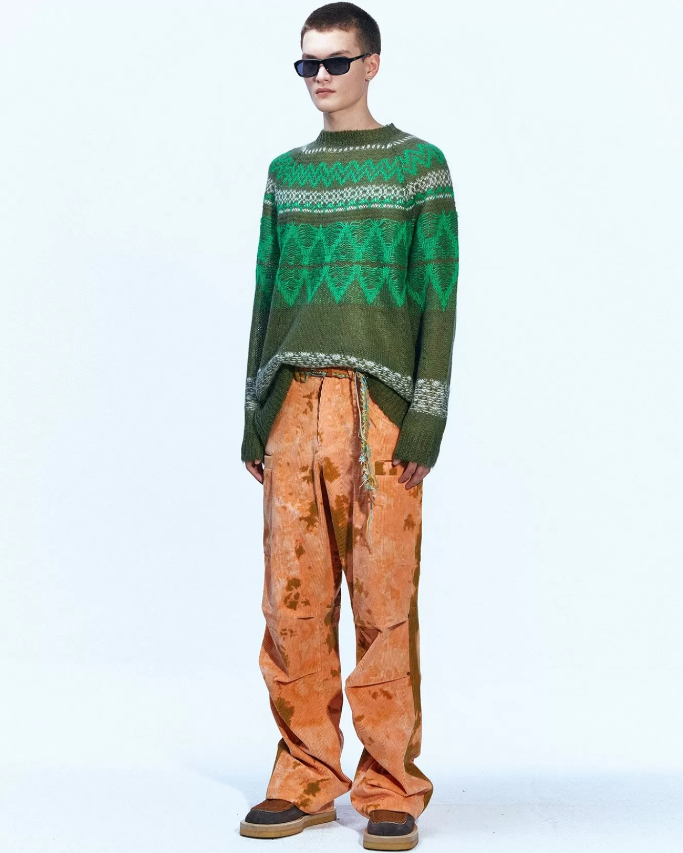 Men Andersson Bell Corduroy Cargo Flash Pants Apa591M(Orange)