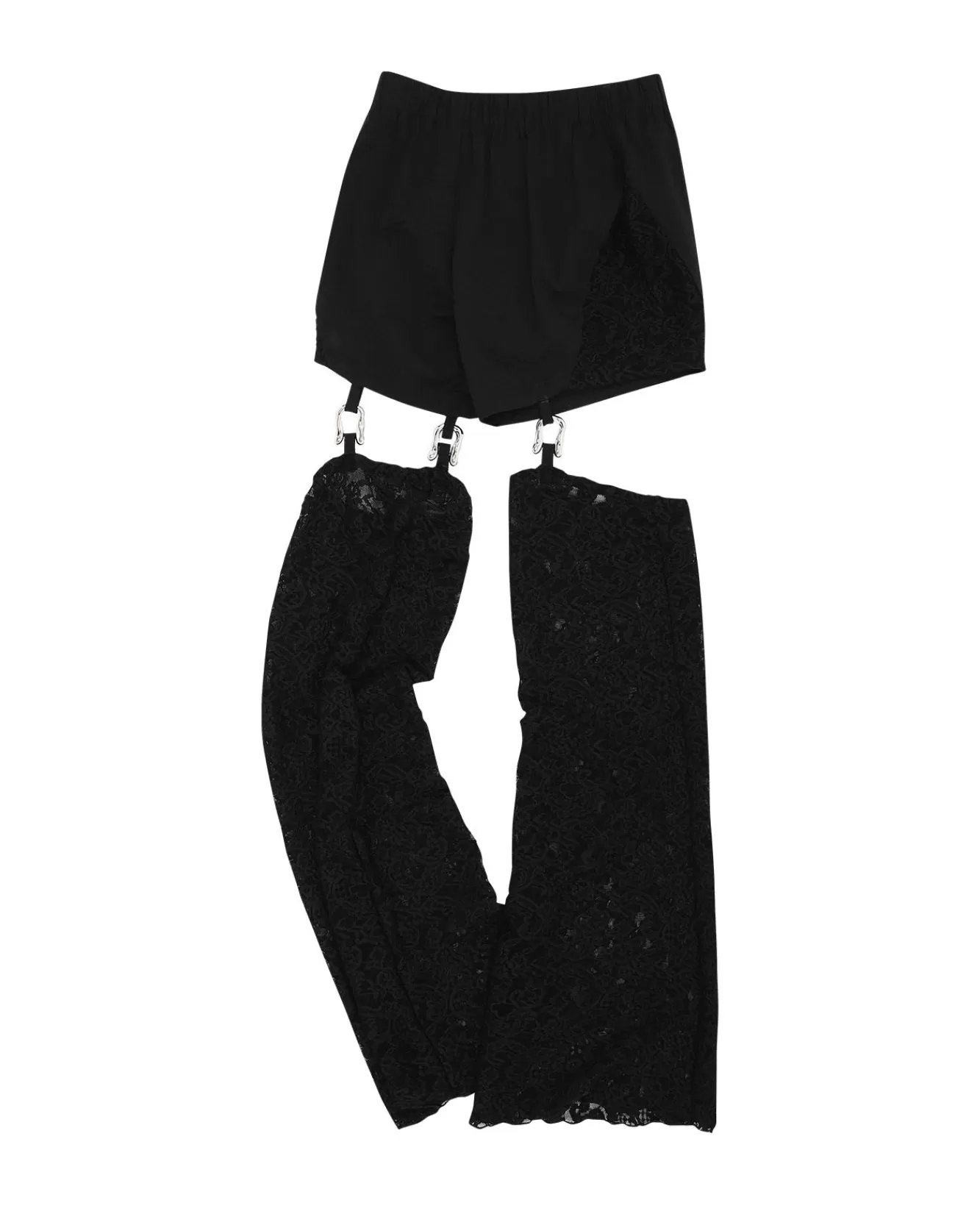 Women Andersson Bell Cut-Out Lace Combo Tight Pants Apa629W(Black)