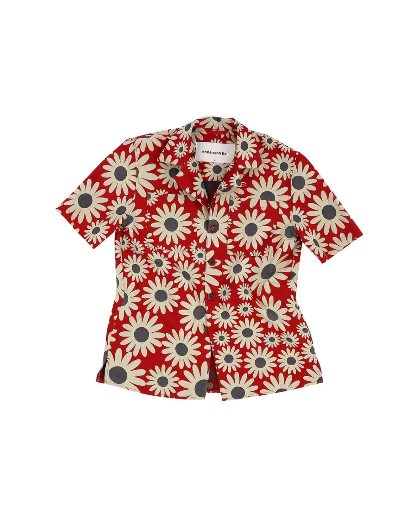 Men Andersson Bell Daisy Jacquard Shirts Atb954M(Red)