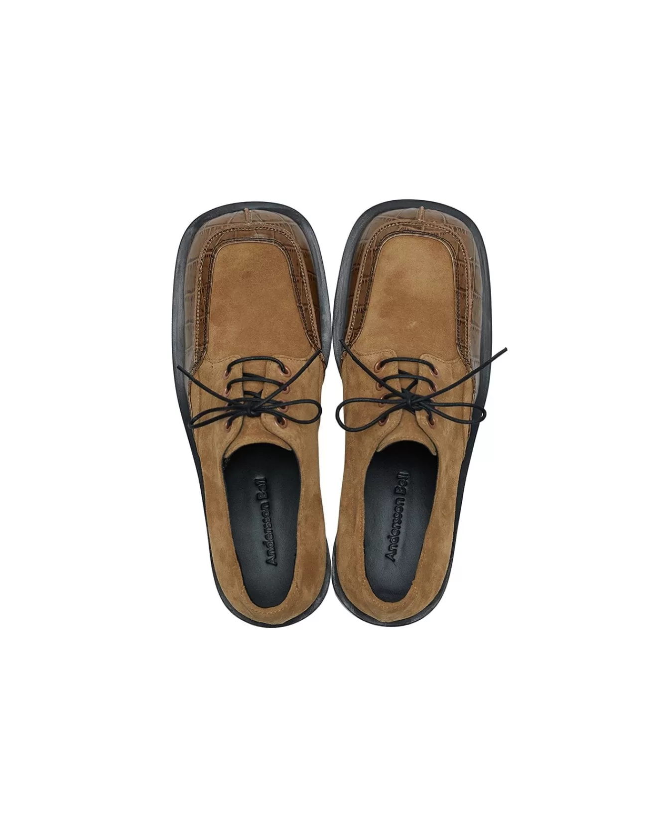 Men Andersson Bell Dayne Square Toe Derby Shoes Aaa307M(Tan)