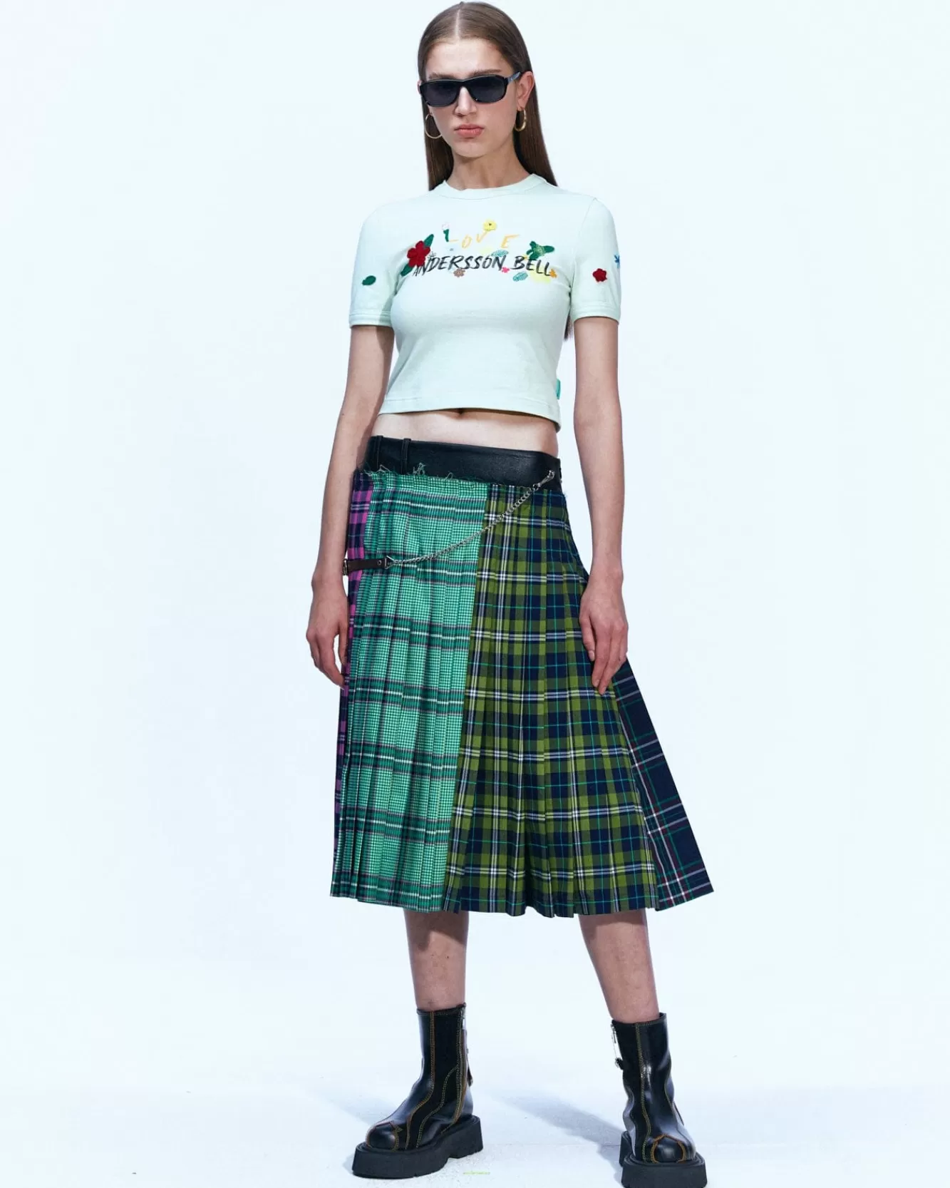 Women Andersson Bell (Essential) Dasha Flower Garden Logo T-Shirt Atb894W(Pale Mint)