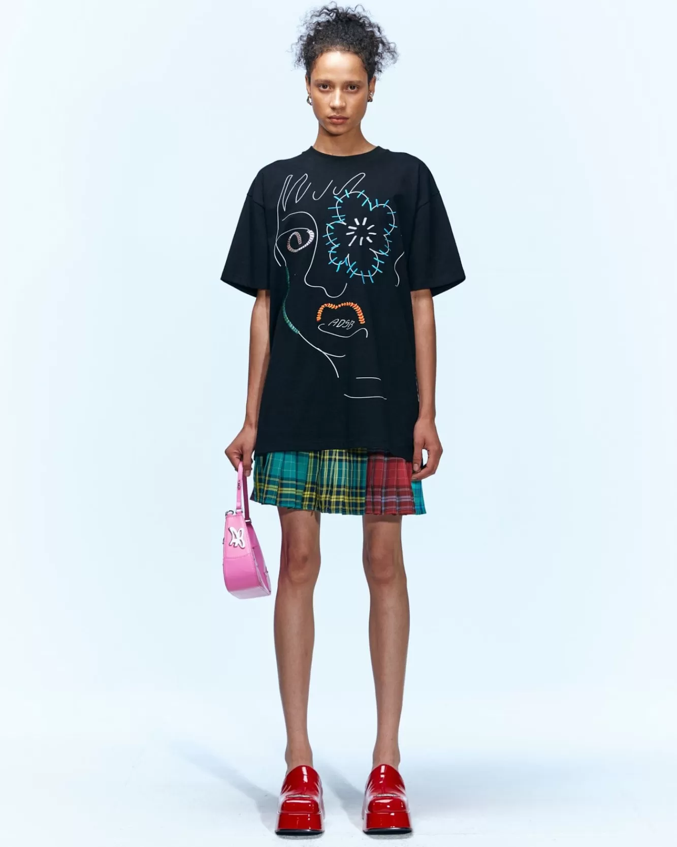Women Andersson Bell (Essential) Unisex Flower Man T-Shirts Atb974U(Black)