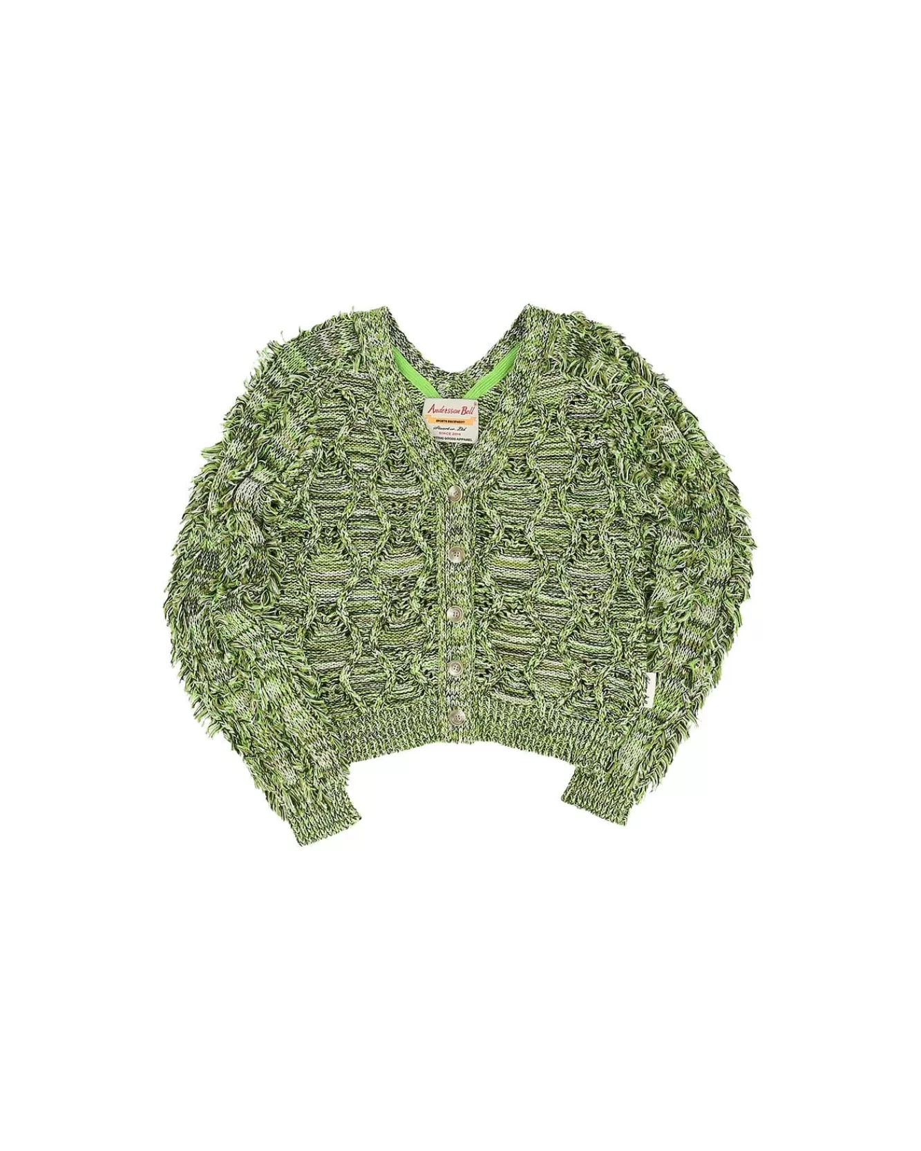 Women Andersson Bell Fringe Two Way Short Cardigan Atb872W(Green)