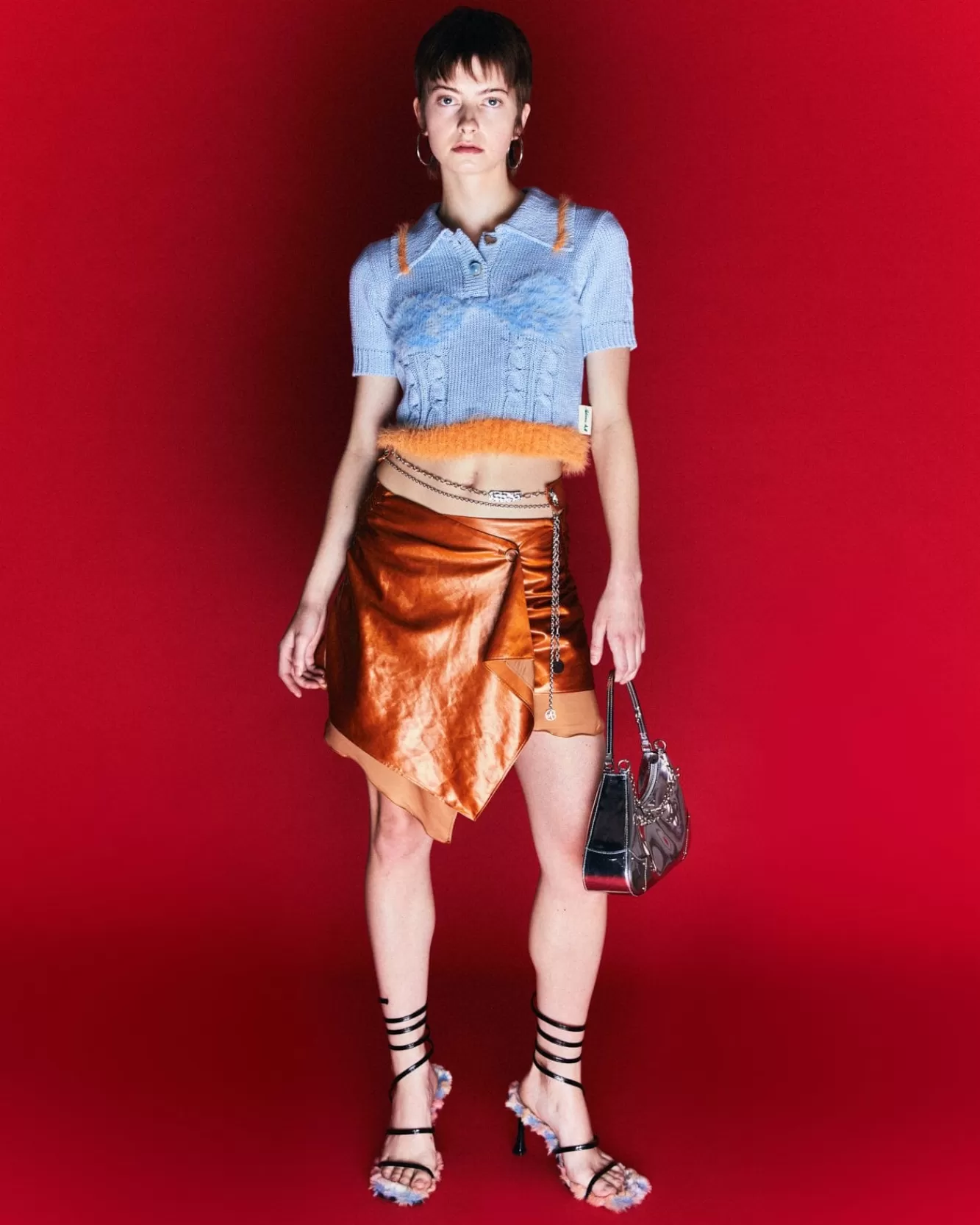 Women Andersson Bell Ginger Shirring Wrap Skirt Apa604W(Brick)