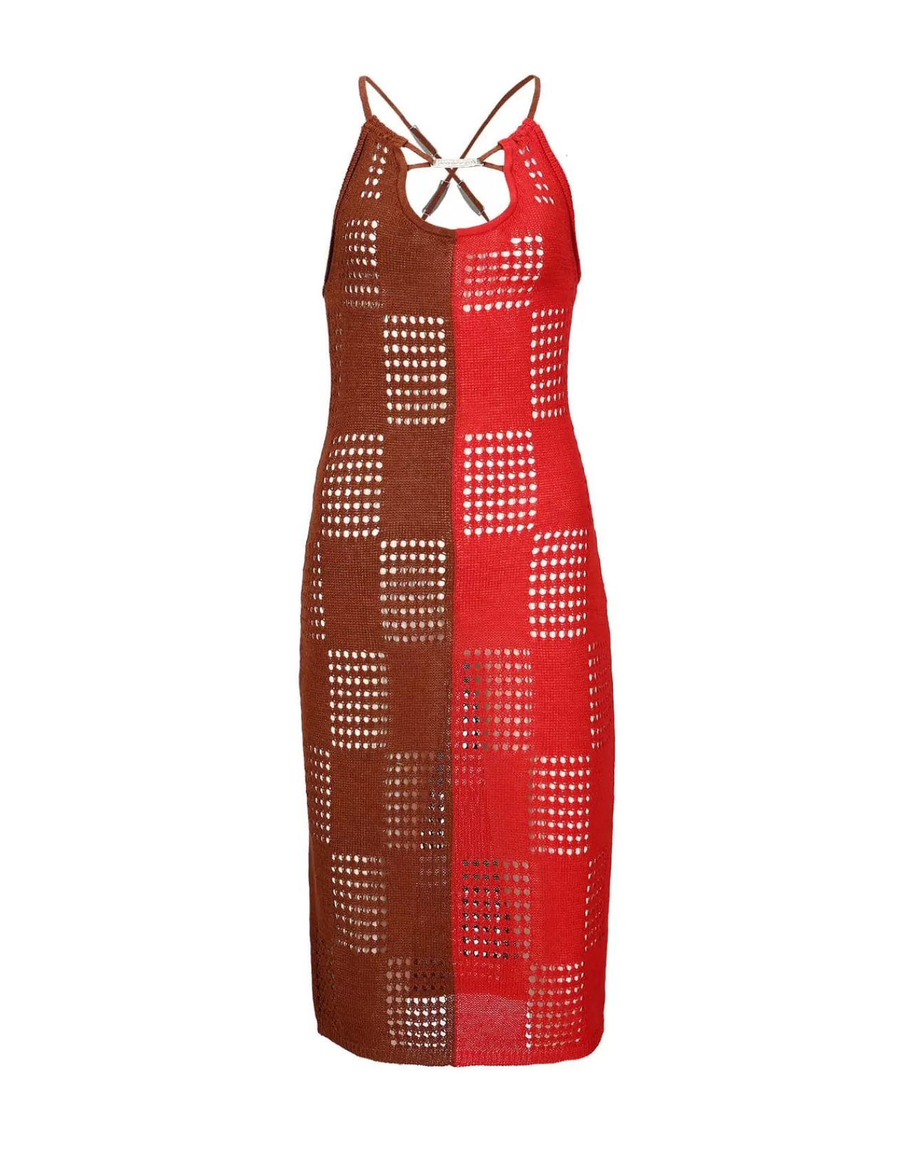 Women Andersson Bell Keira Block Knit Dress Atb935W(Red)