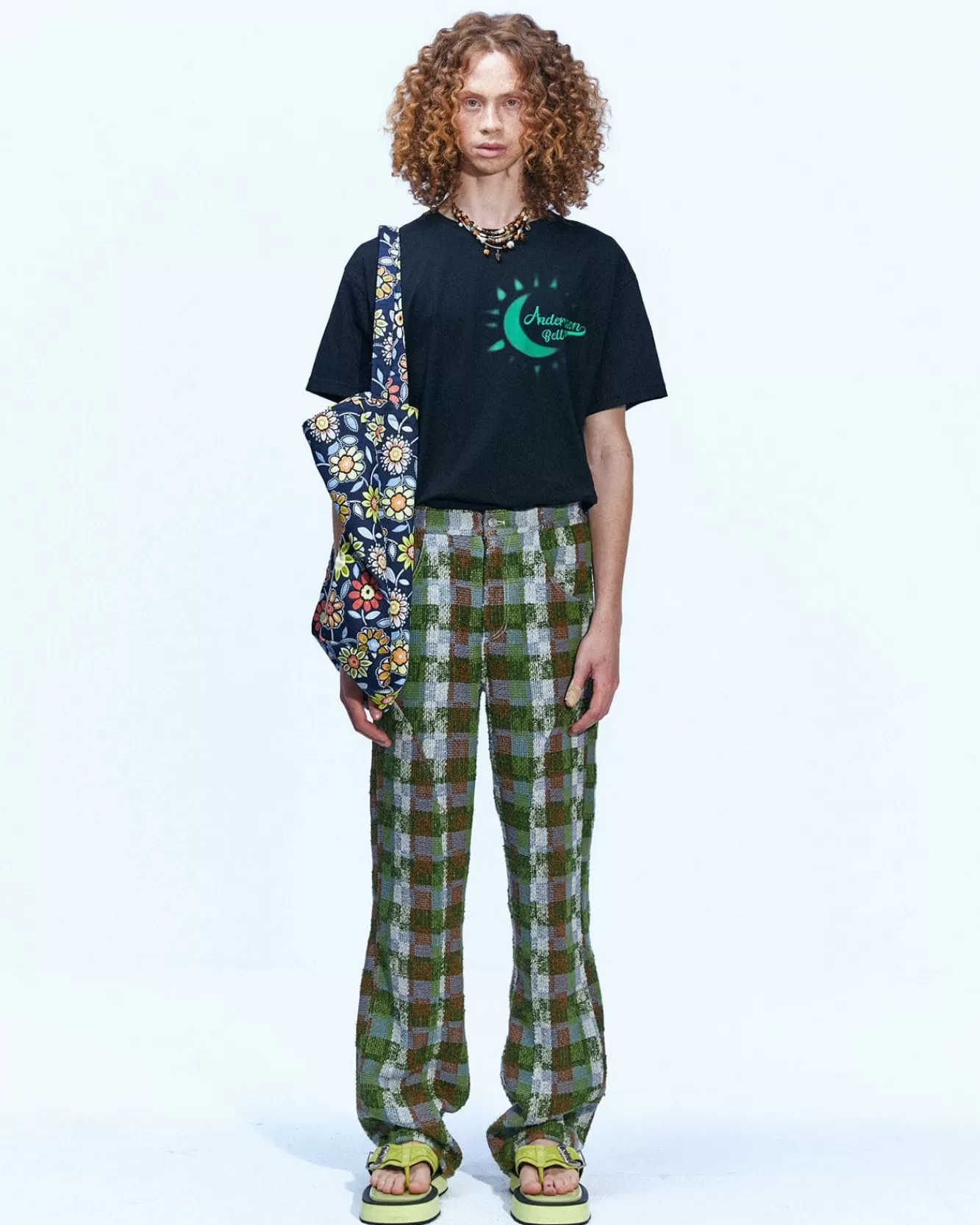 Men Andersson Bell Kenley Check Beach Pants Apa593M(Green)