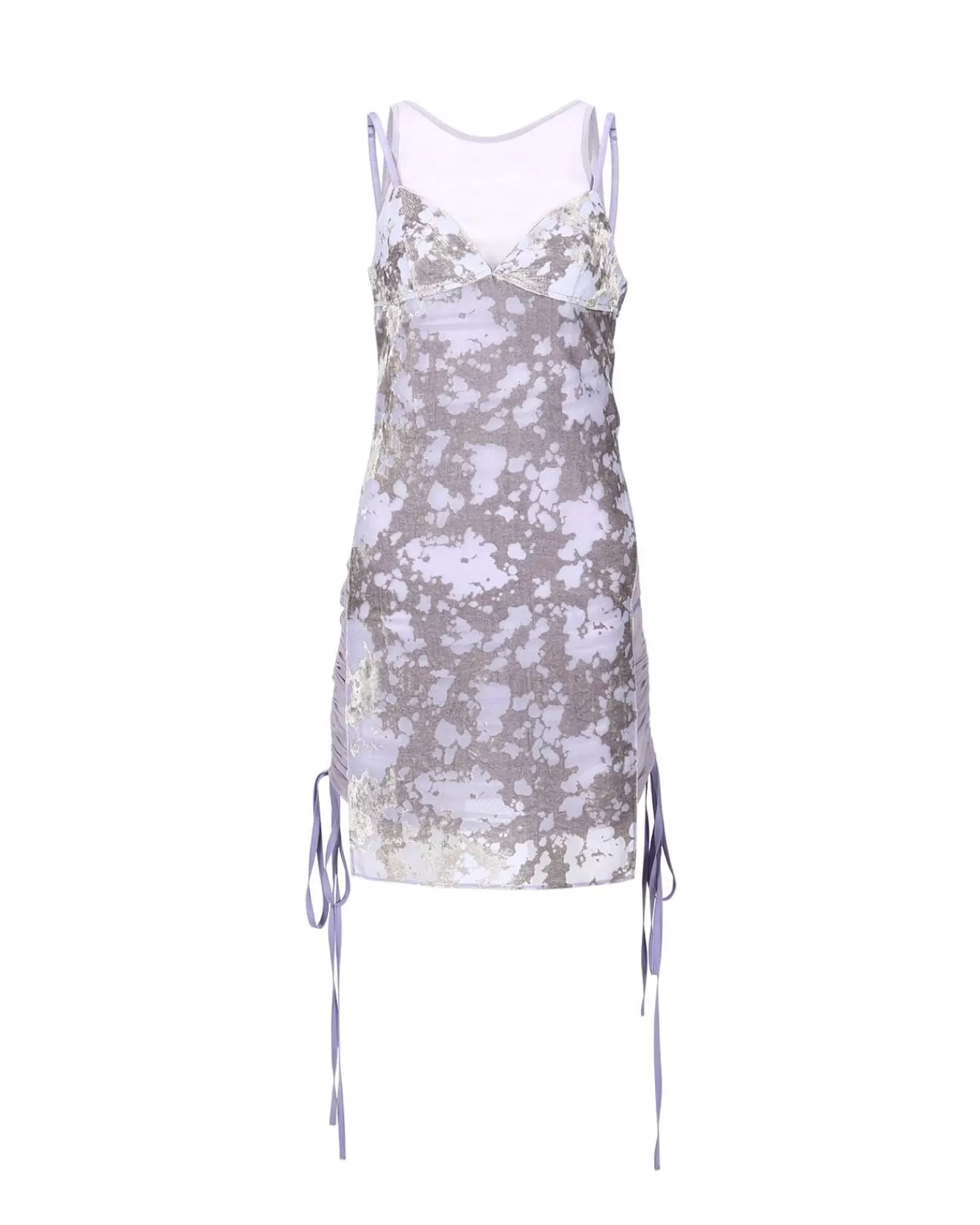 Women Andersson Bell Kira See-Through Velvet Layered Dress Atb940W(Pale Purple)