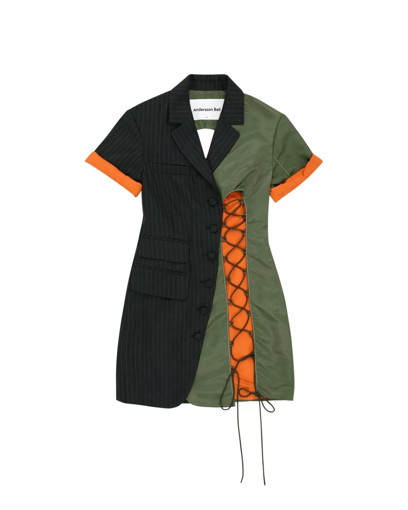 Women Andersson Bell Maeve Lace Up Tailored Dress Atb929W(Charcoal)
