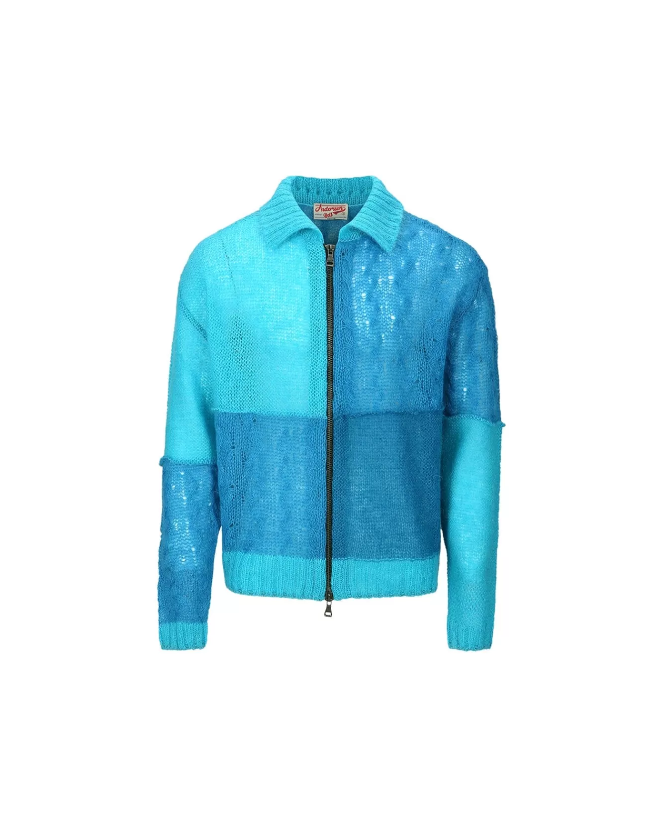 Men Andersson Bell Mateira Patchwork Cardigan Atb852M(Blue)