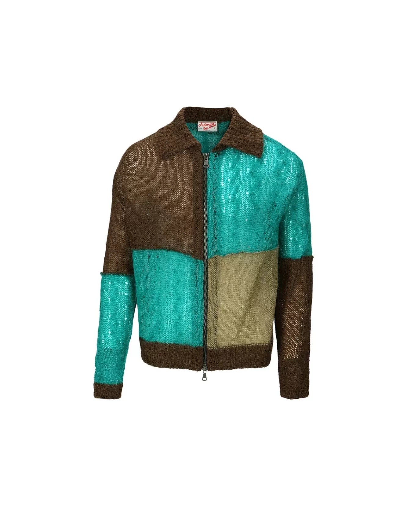 Men Andersson Bell Mateira Patchwork Cardigan Atb852M(Brown)