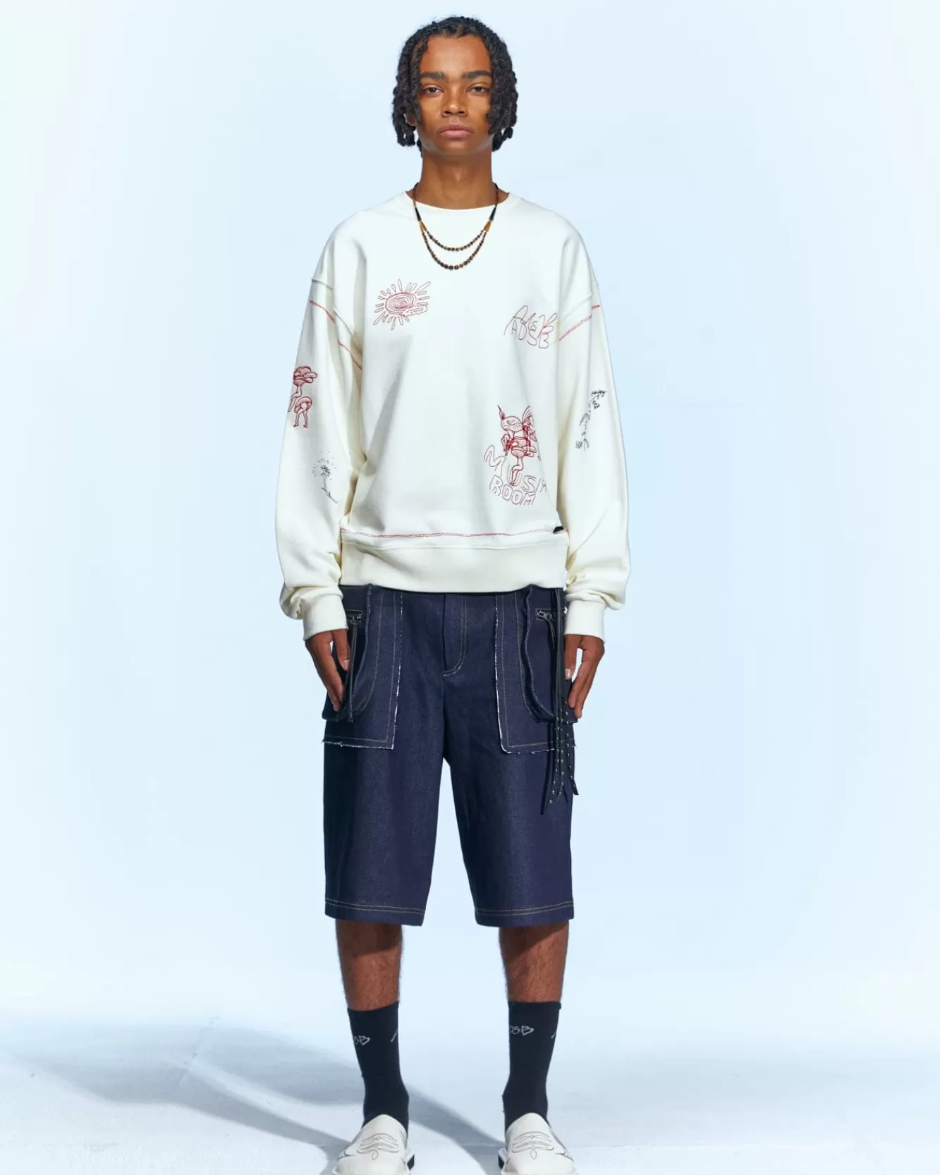 Men Andersson Bell (Men) (Essential) Unisex Shine Mushroom Sweatshirts Atb972U(Ivory)