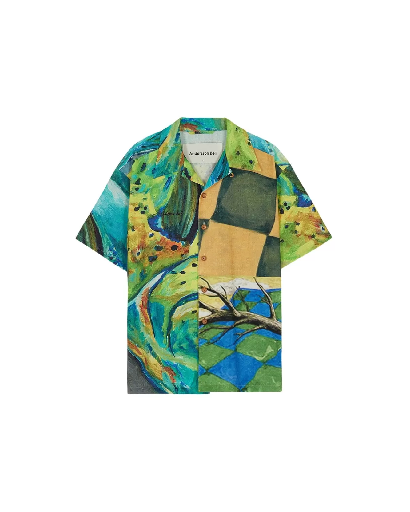 Men Andersson Bell (Men) Unisex Impressionist Printed Shirt Atb685U(Green)