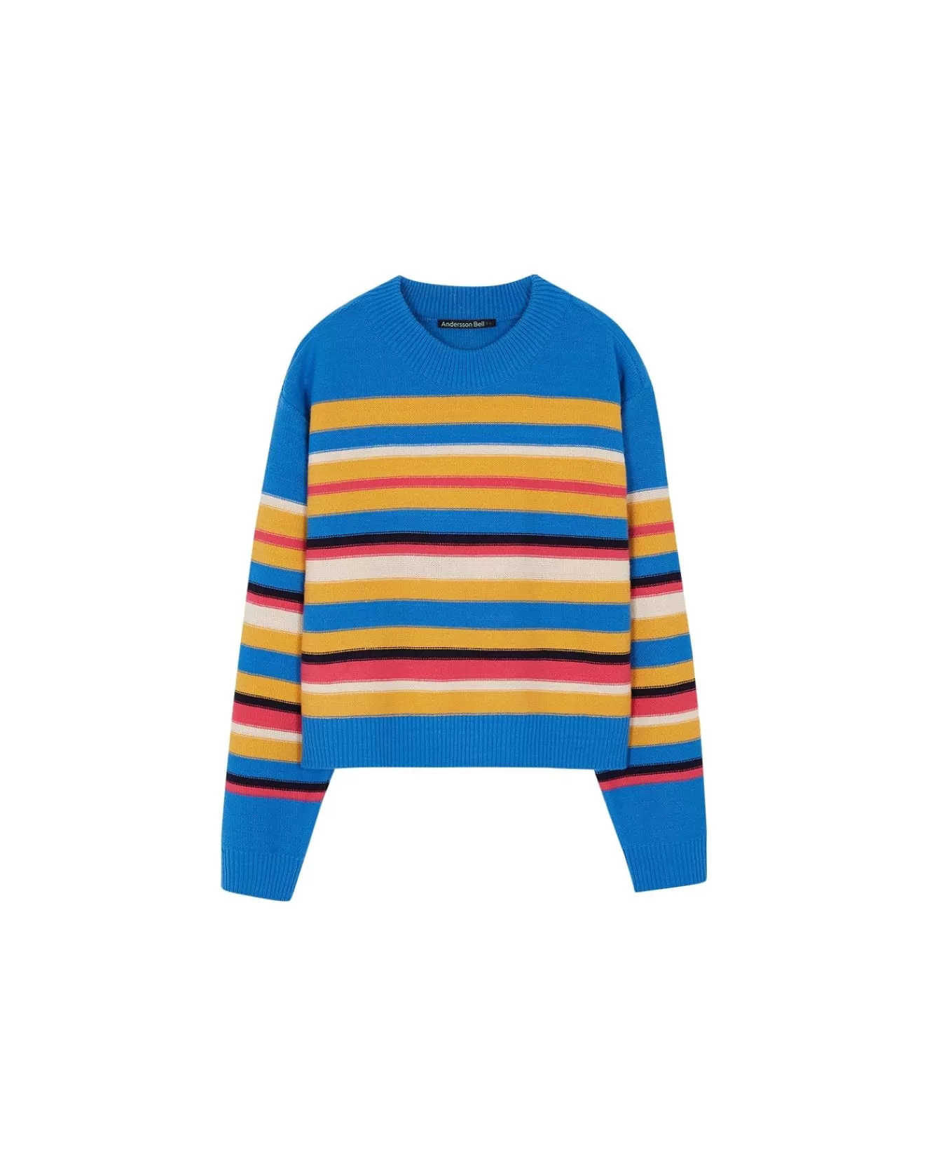 Men Andersson Bell (Men) Unisex Multi Stripe Sweater Atb675U(Blue Multi)