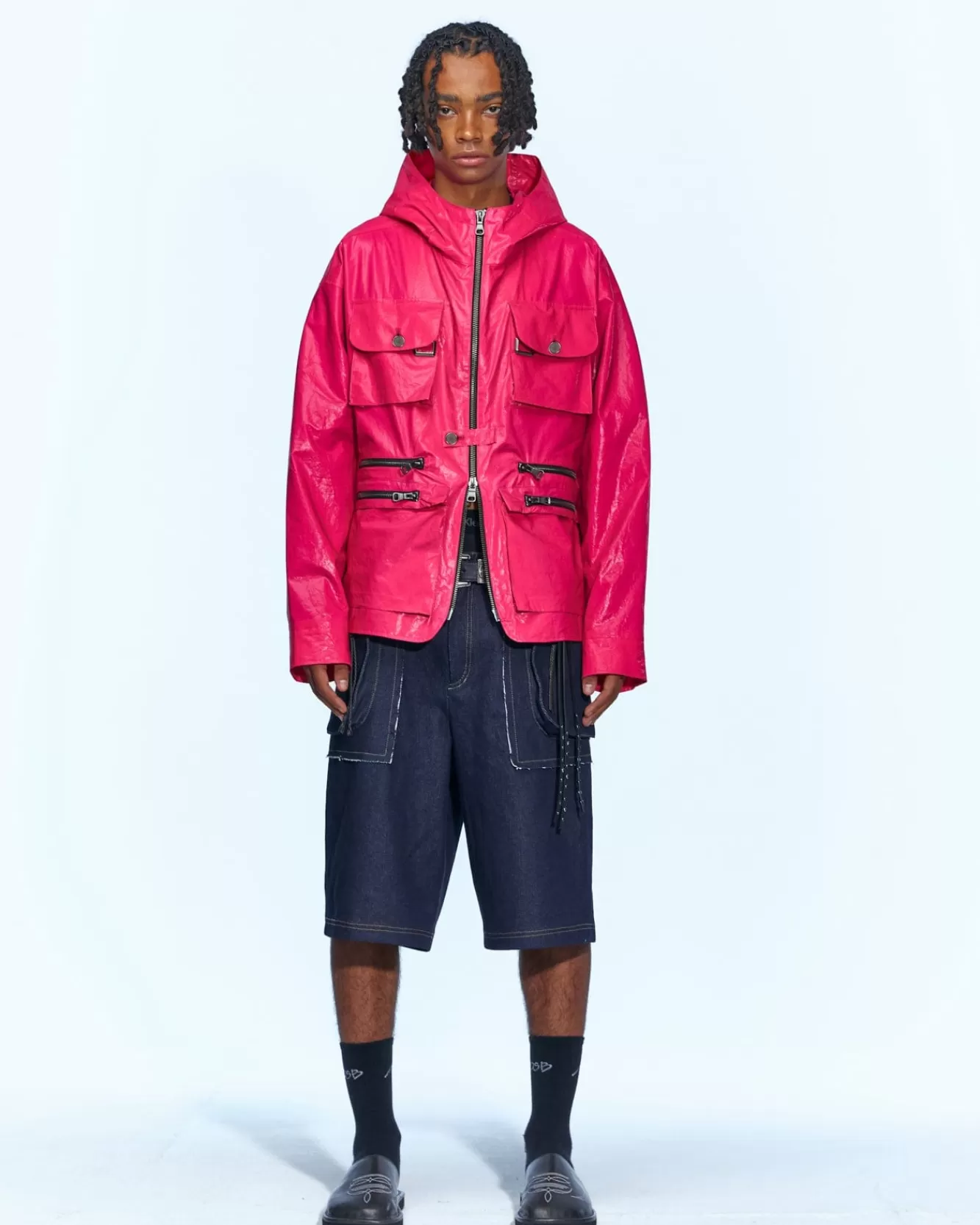 Men Andersson Bell Milano Hooded Jacket Awa531M(Pink)