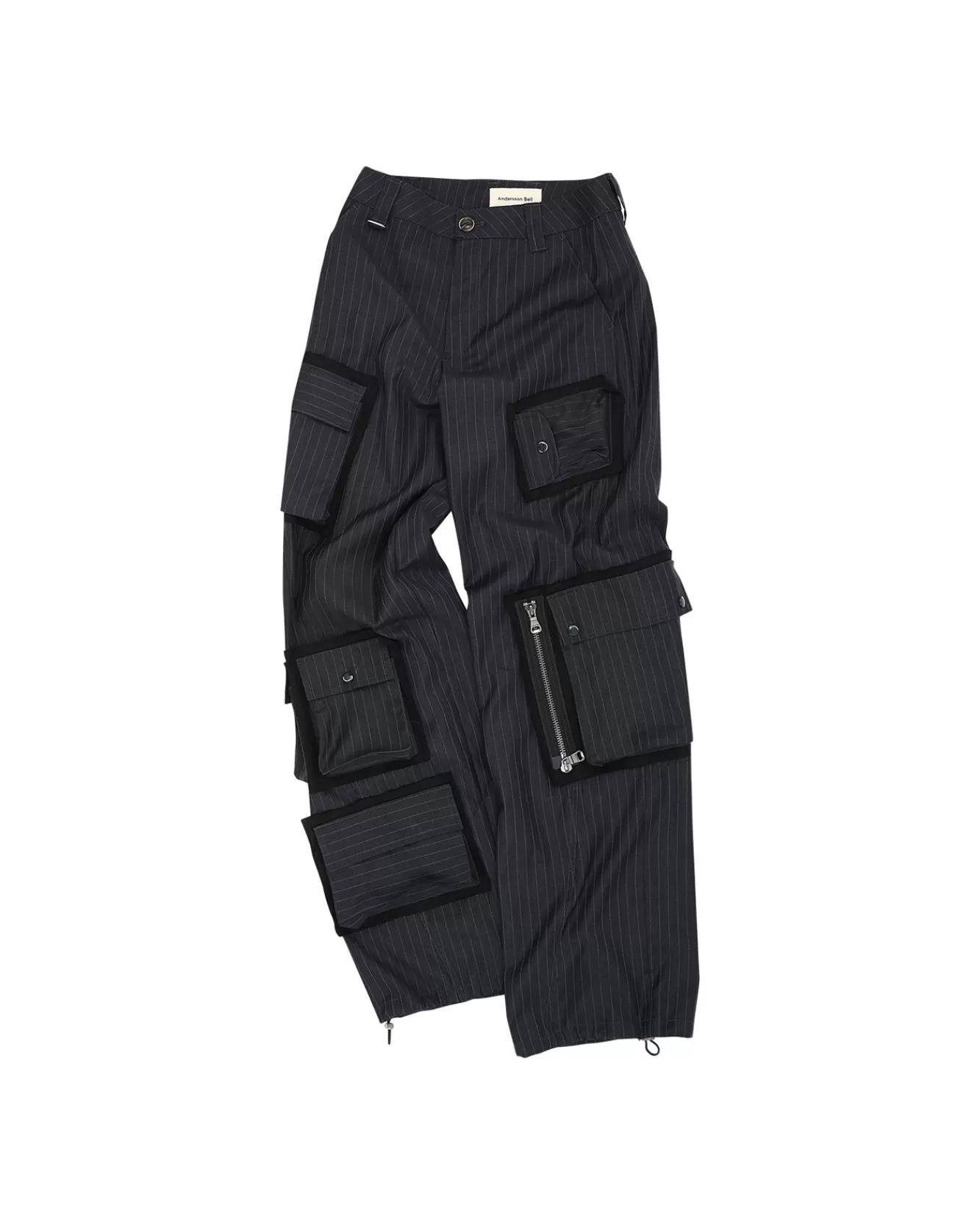 Women Andersson Bell Pin Stripe Tailored Cargo Pants Apa630W(Charcoal)