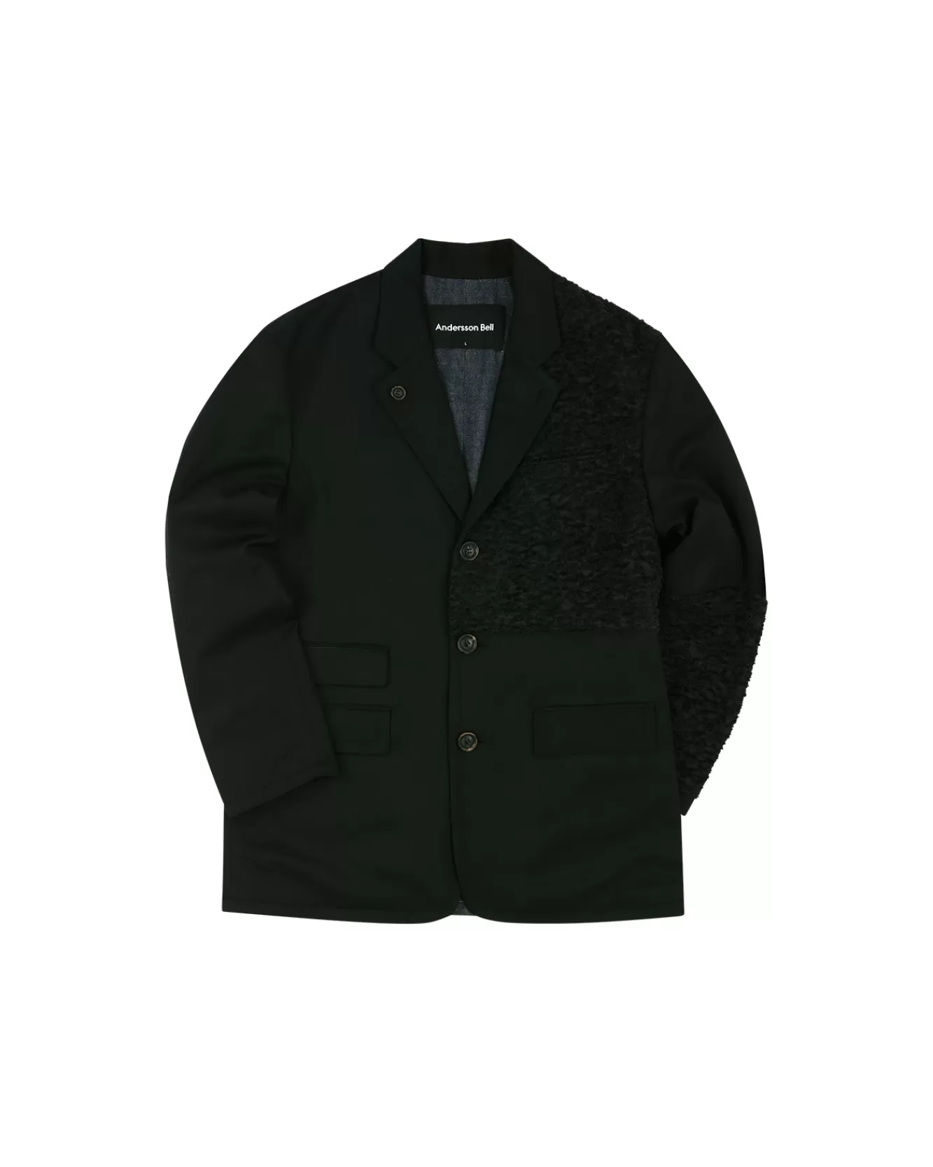 Men Andersson Bell Reversible Wool Denim Jacket Awa501M(Black)