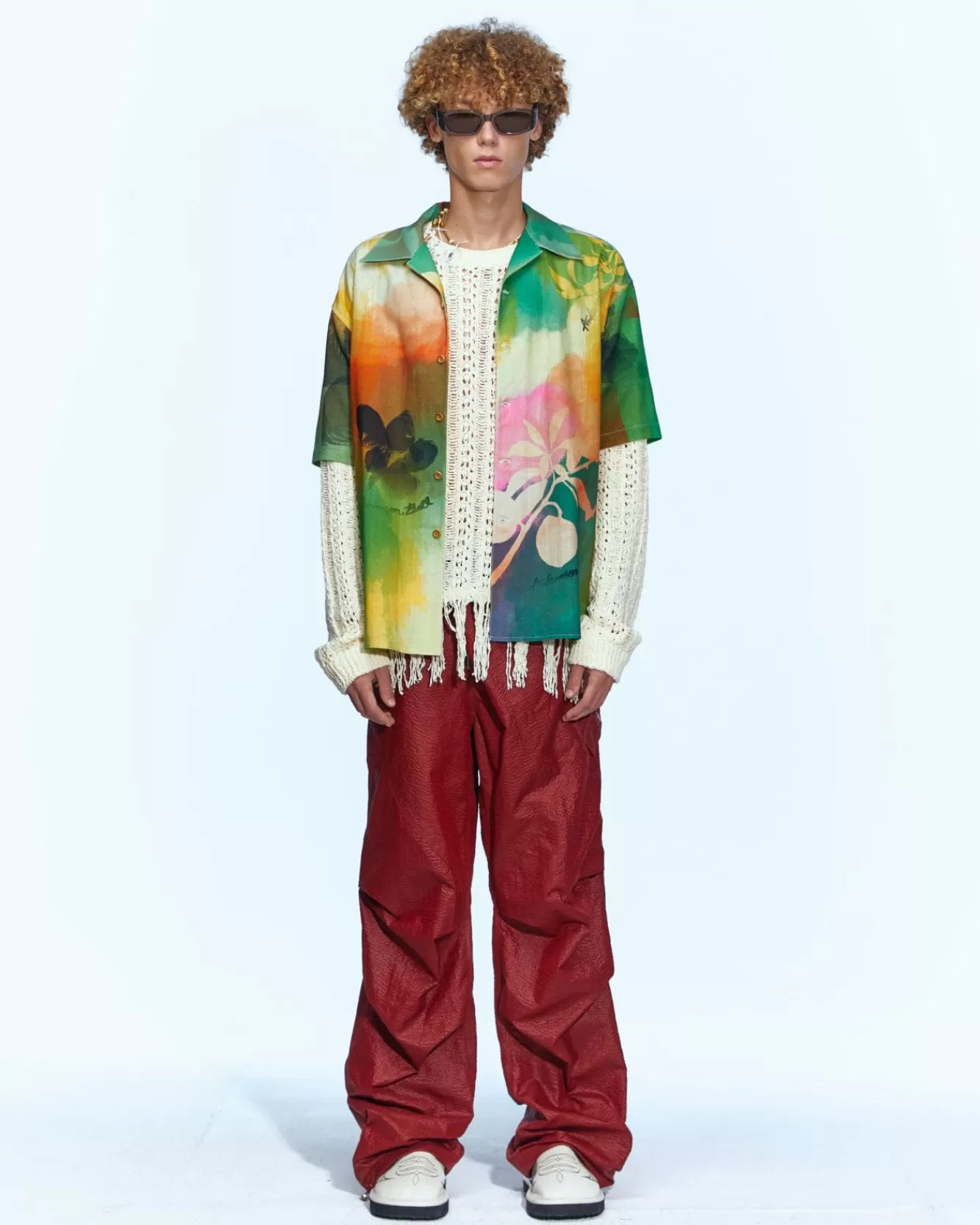 Men Andersson Bell Rhino Tie Dye Print Shirts Atb946M(Multi)