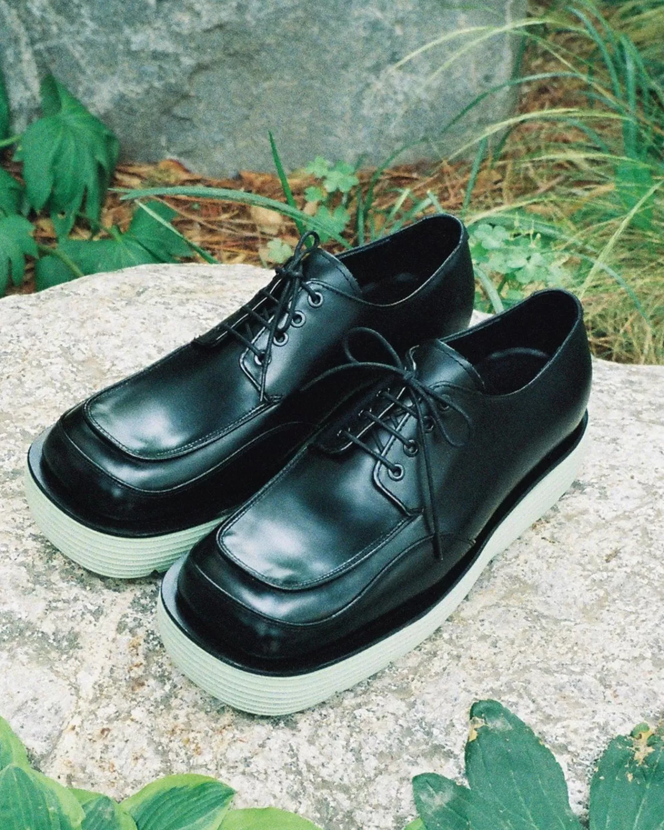 Men Andersson Bell Square Matine 23 Derby Shoes Aaa327M(Black)