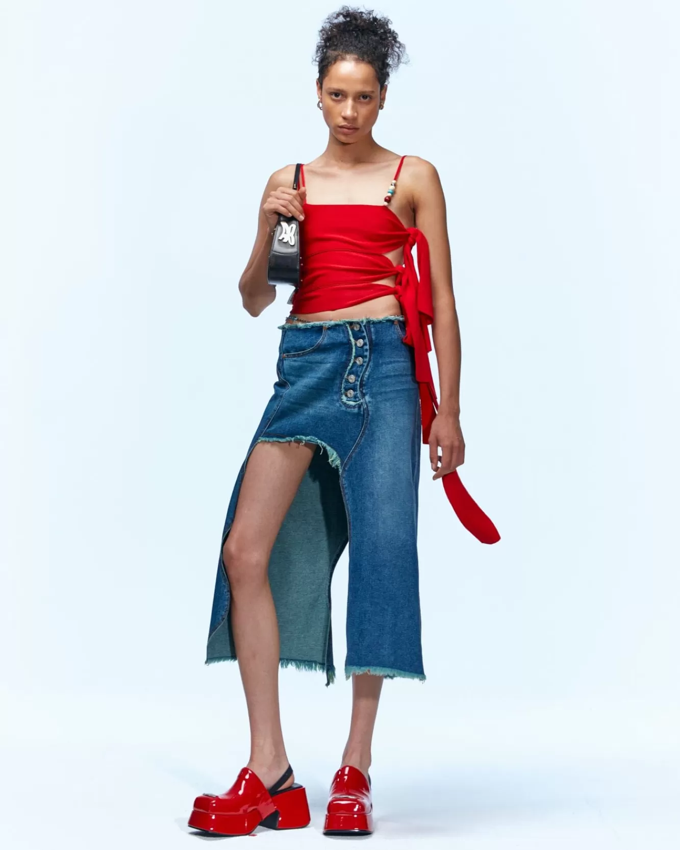 Women Andersson Bell Tori Tying Knit Top Atb931W(Red)