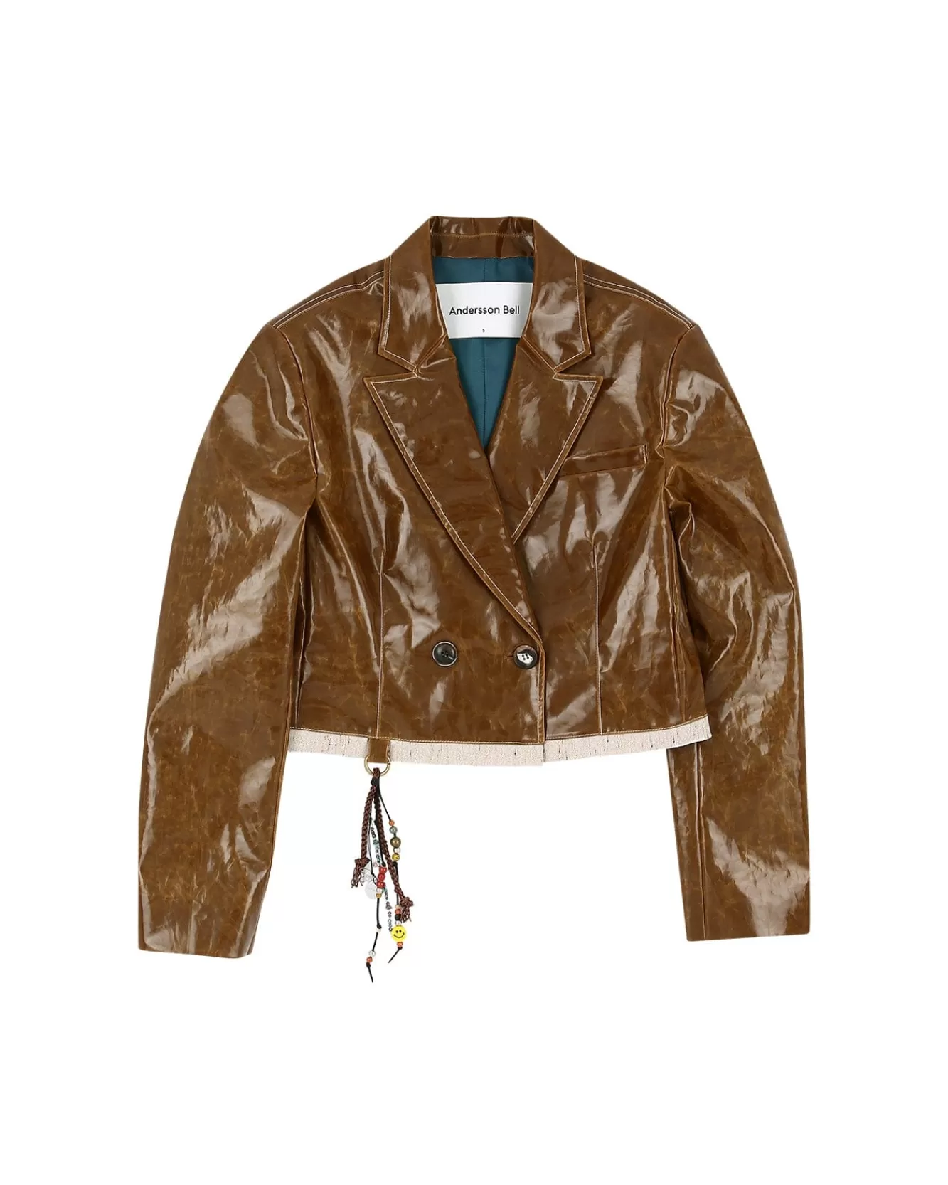 Women Andersson Bell Uliana Coated Short Jacket Awa517W(Brown)