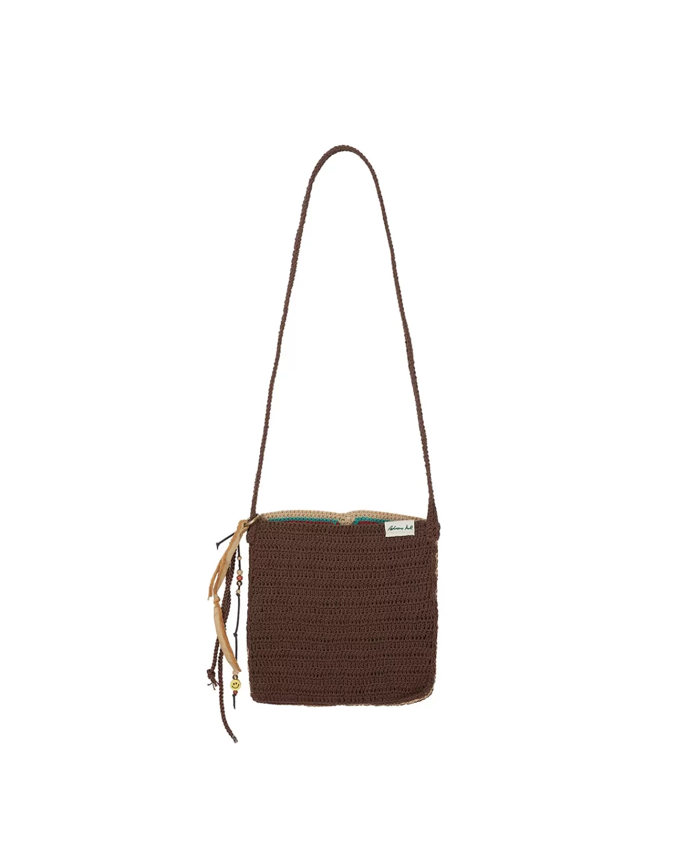 Women Andersson Bell Unisex Hand Crochet Square Bag Aaa303U(Brown)