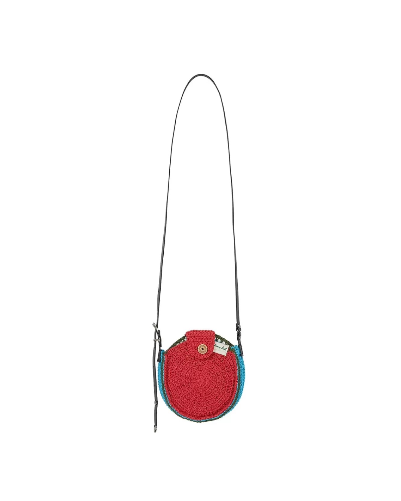Women Andersson Bell Unisex Hand Crochet Tambourine Bag Aaa302U(Blue/Red)