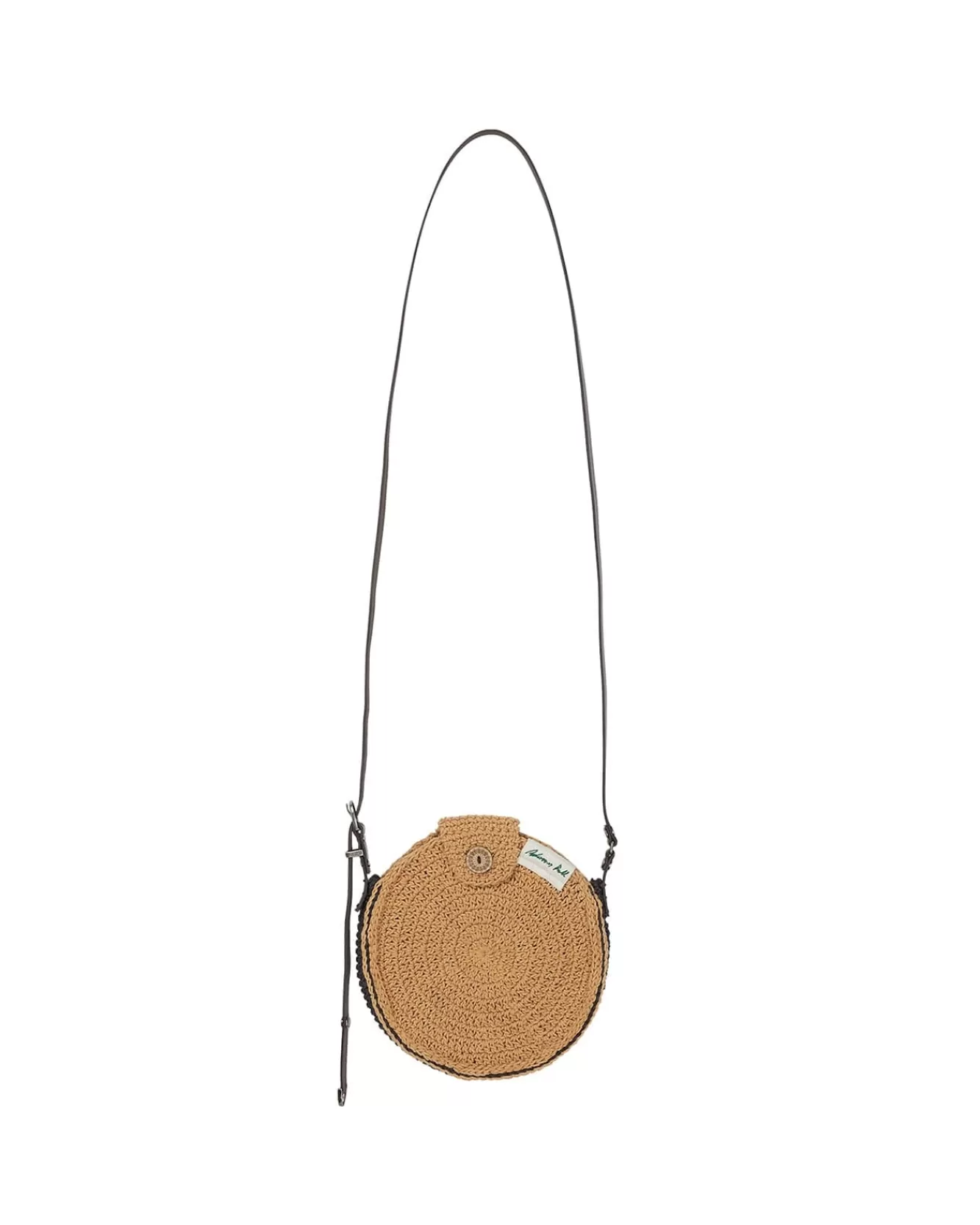 Women Andersson Bell Unisex Hand Crochet Tambourine Bag Aaa302U(Navy/Beige)