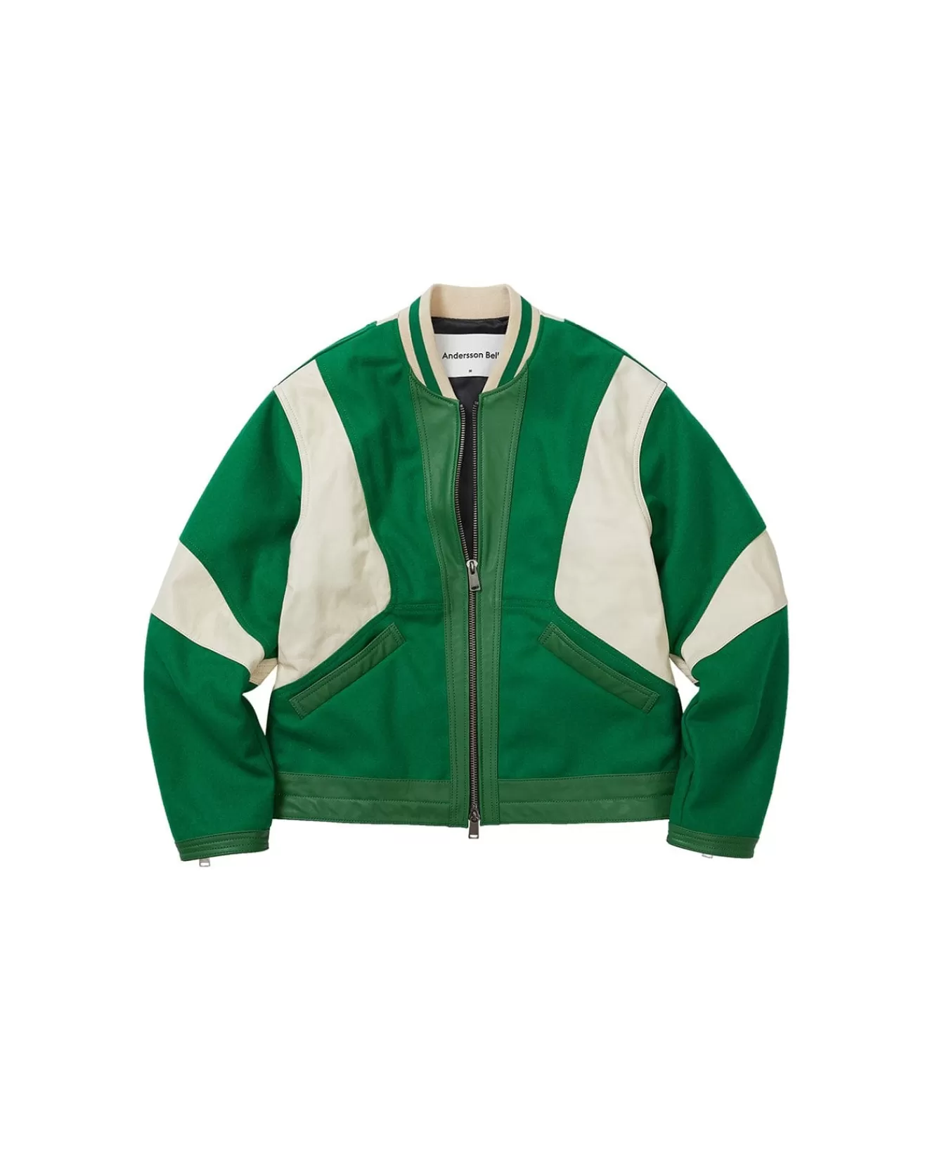 Men Andersson Bell Unisex Leather Motorcycle Padded Jacket Awa436U(Forest Green)