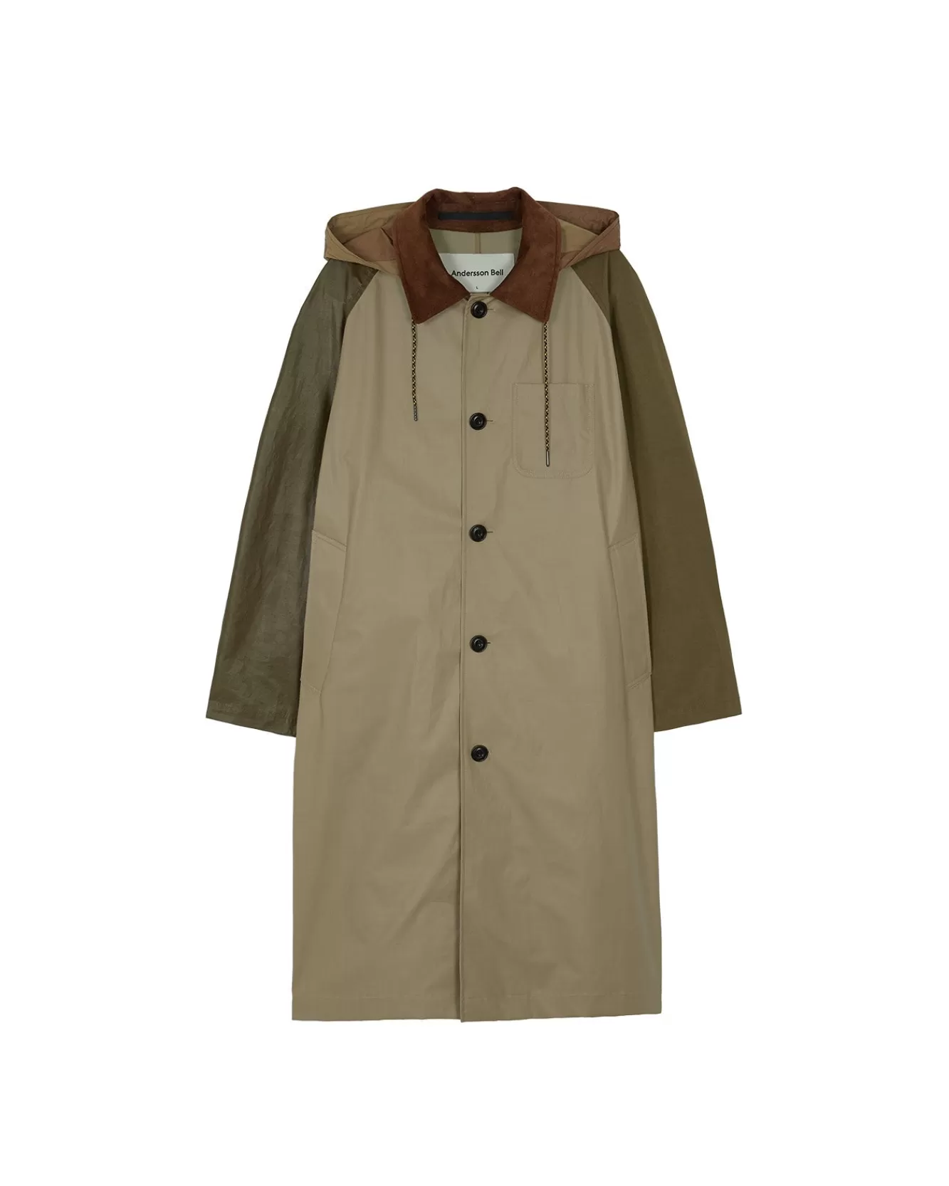 Men Andersson Bell Unisex Waxed Raglan Coat Awa412U(Beige/Khaki)
