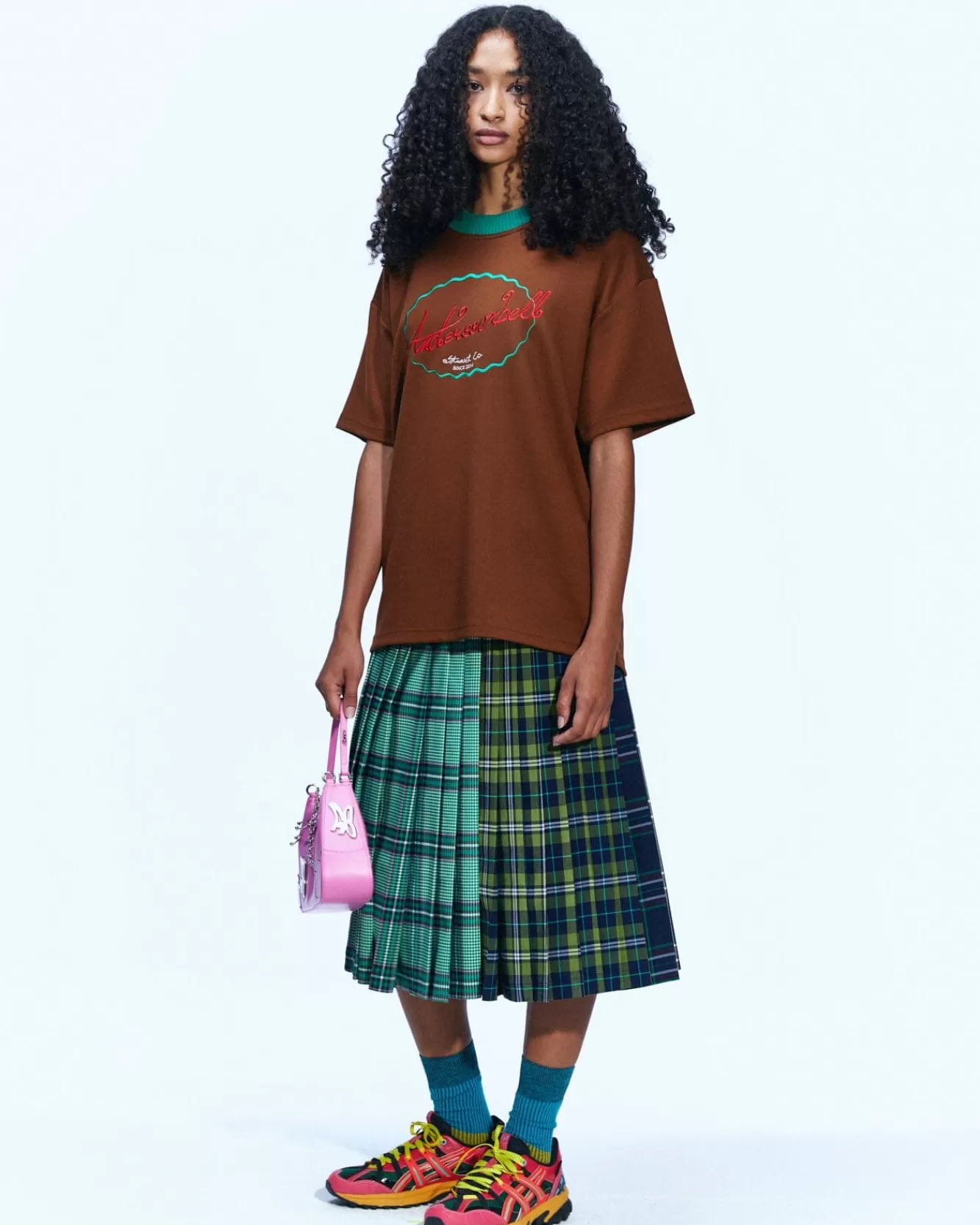 women_essential_unisex_logo_embroidery_ponte_tshirts_atbubrown_3.webp Women Andersson Bell (Women) (Essential) Unisex Logo Embroidery Ponte T-Shirts Atb902U(Brown)