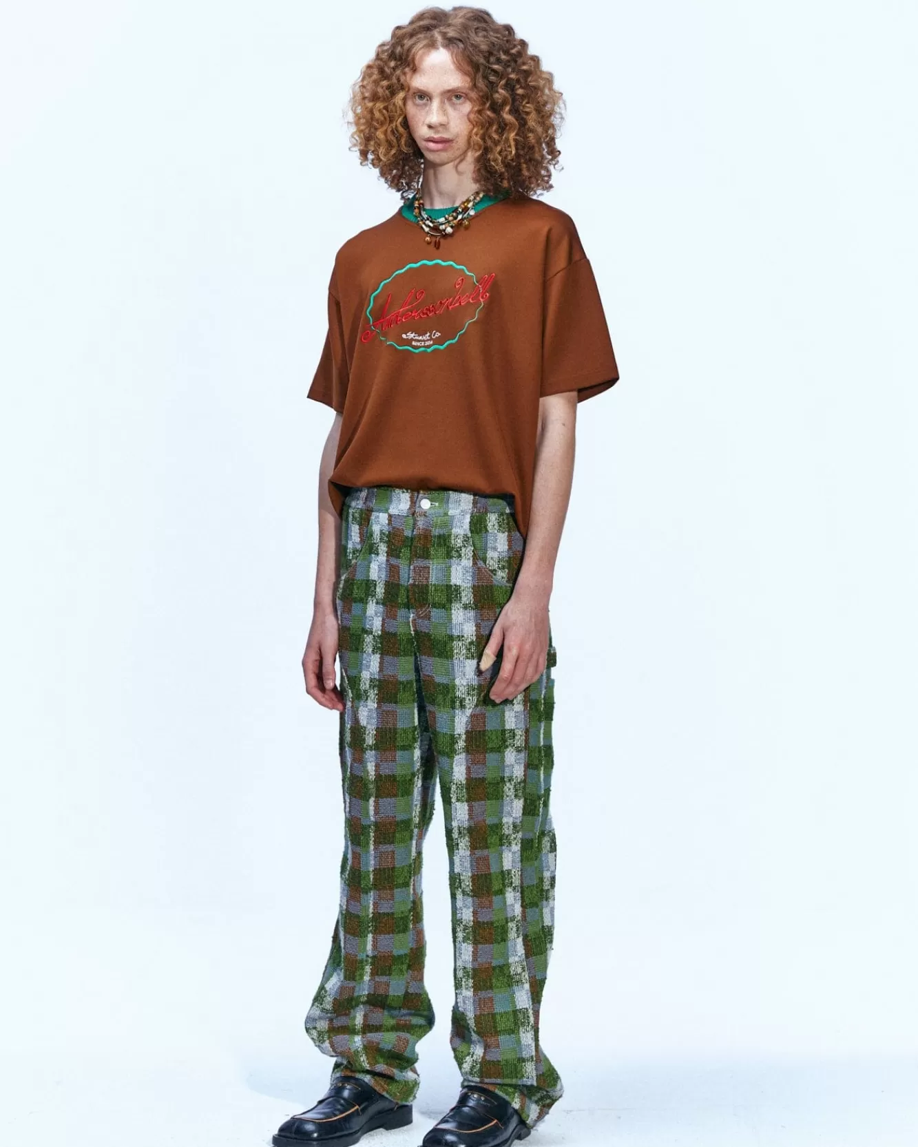 women_essential_unisex_logo_embroidery_ponte_tshirts_atbubrown_7.webp Women Andersson Bell (Women) (Essential) Unisex Logo Embroidery Ponte T-Shirts Atb902U(Brown)