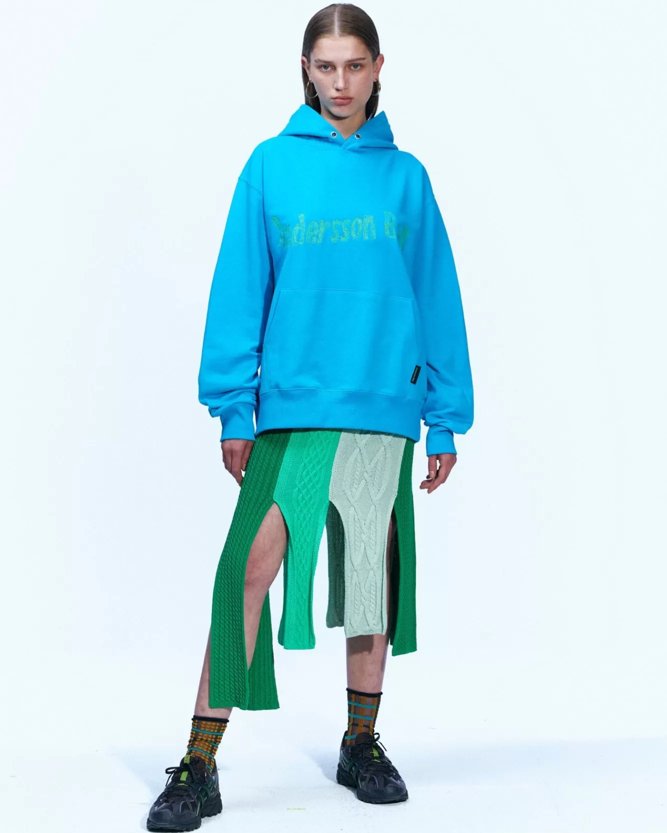 Women Andersson Bell (Women) (Essential) Unisex New Ab Logo Embroidery Hoodie Atb898U(Blue)