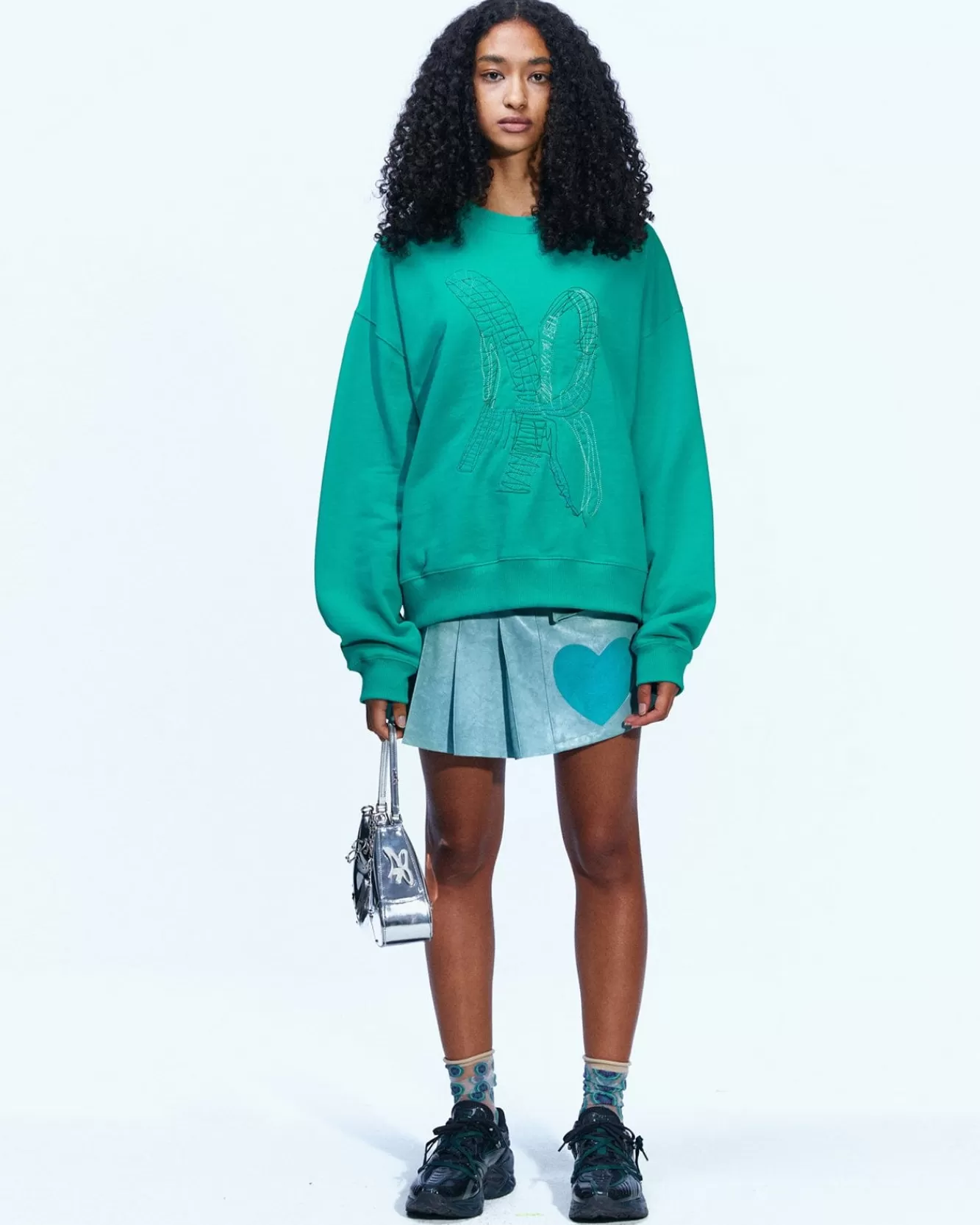 Women Andersson Bell (Women) (Essential) Unisex New Ab Logo Embroidery Sweatshirt Atb899U(Green)