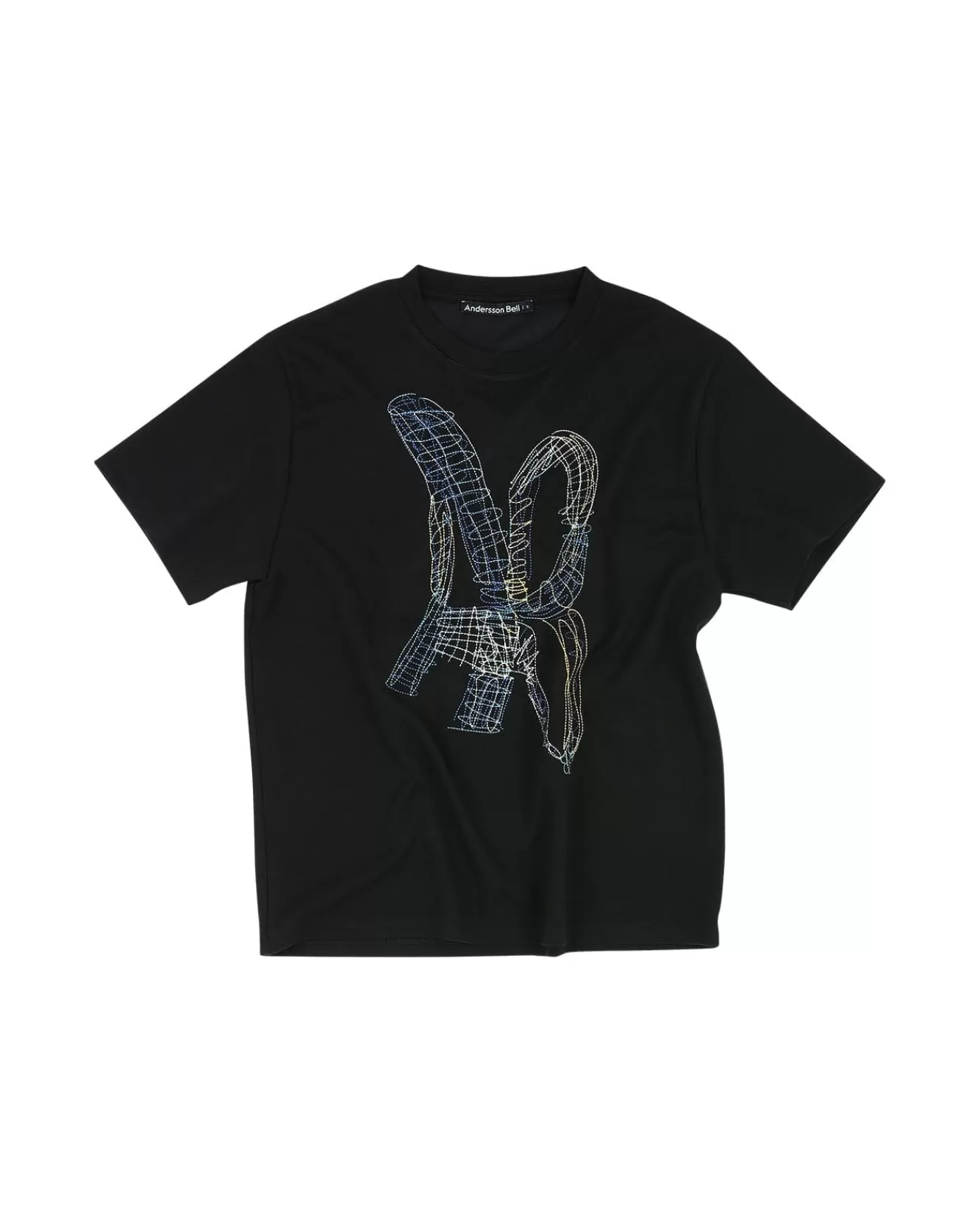 Women Andersson Bell (Women) (Essential) Unisex New Ab Logo Embroidery T-Shirts Atb903U(Black)