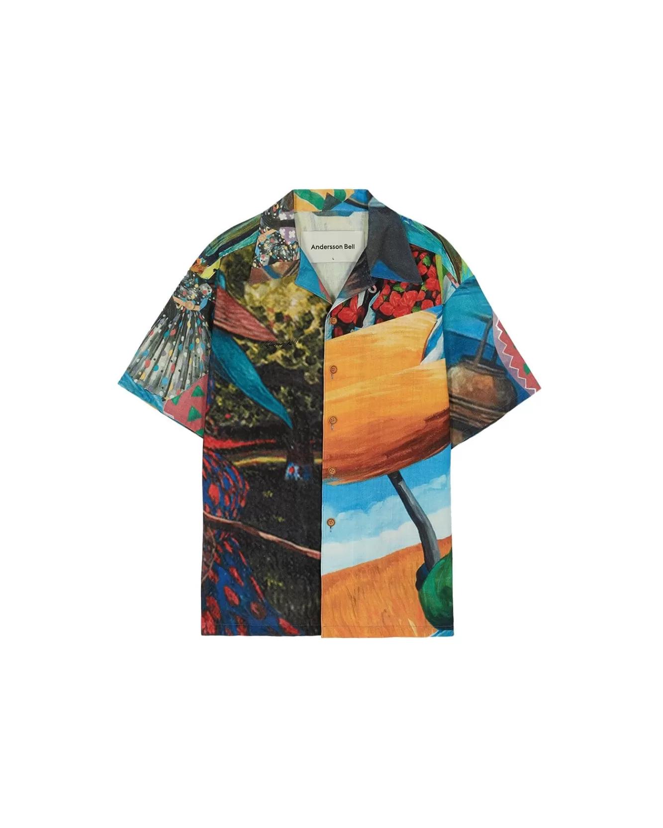 Women Andersson Bell (Women) Unisex Impressionist Printed Shirt Atb685U(Red)